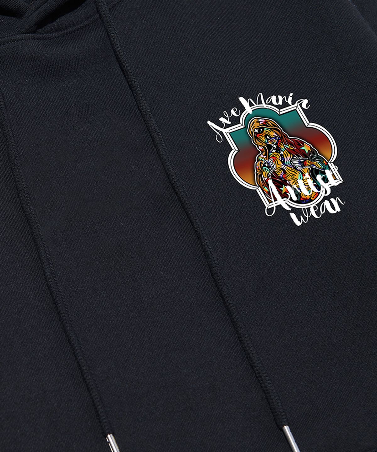 아티스트웨어(ARTISTWEAR) [ATW X RUYSI] 아베마리아 후드티_BK