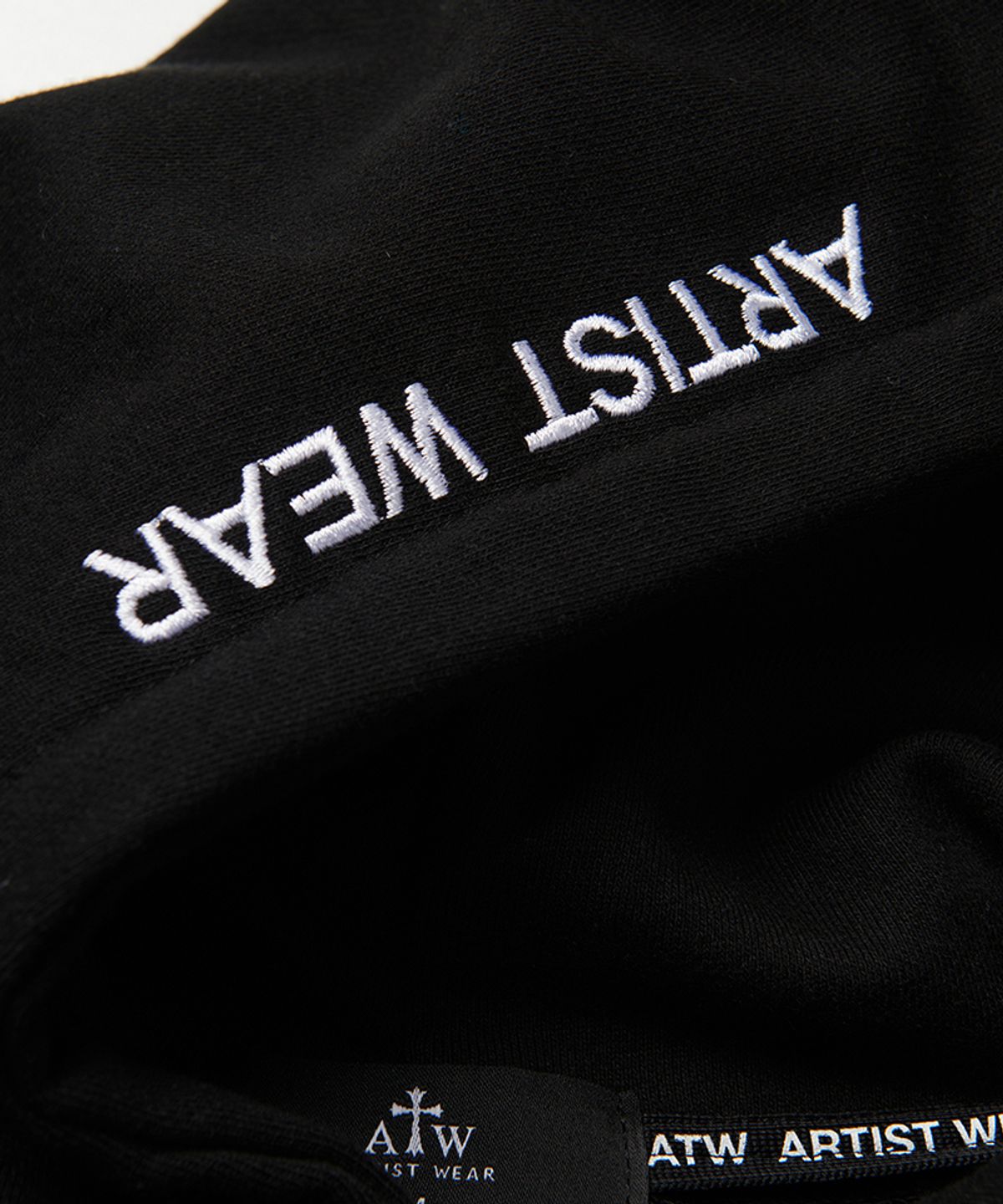 아티스트웨어(ARTISTWEAR) [ATW X RUYSI] 아베마리아 후드티_BK