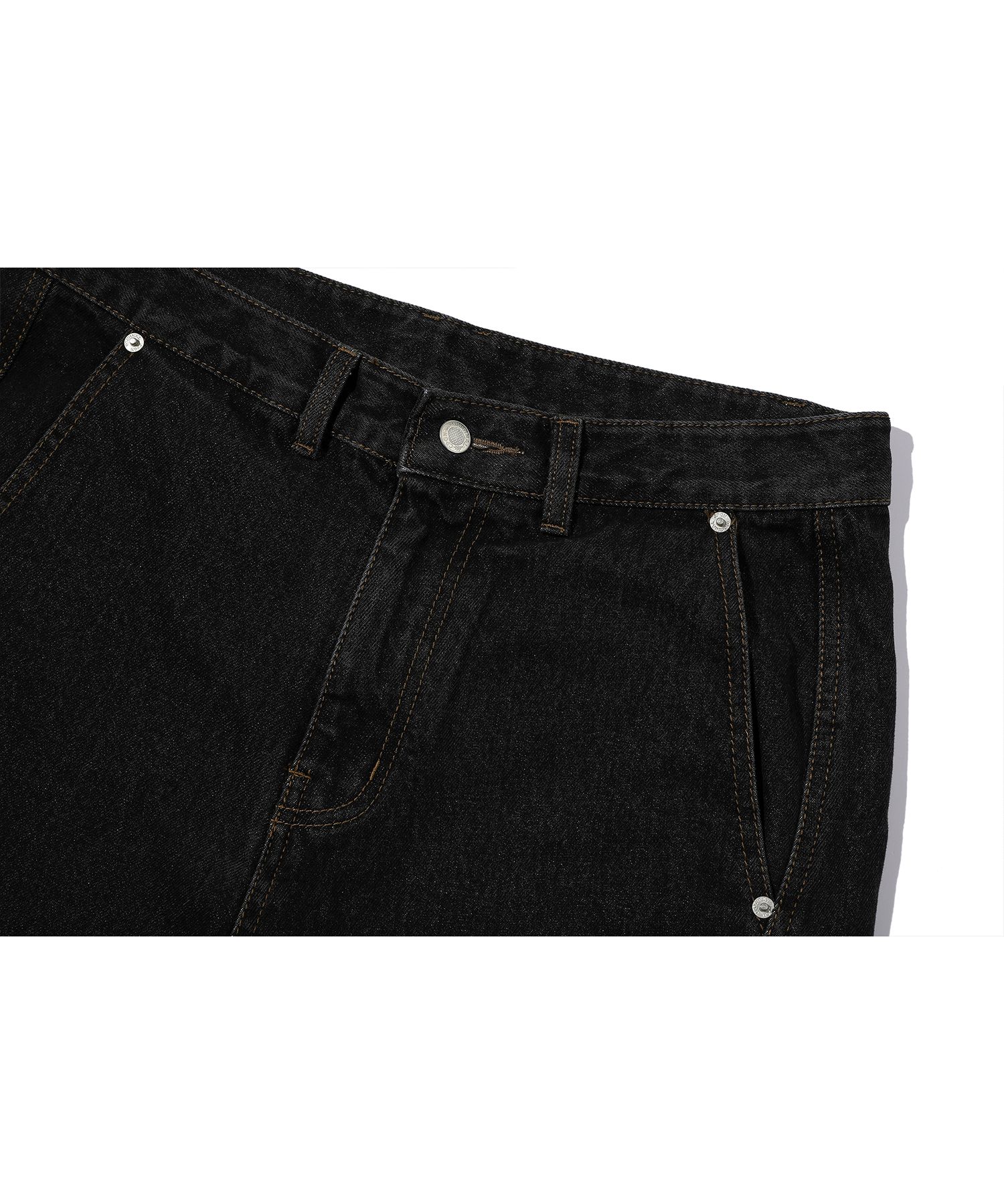 【CPGN STUDIO】23SS★ Wide Slit Half Pants MUSINSA | CPGN STUDIO Curved Wide Denim Pants Black