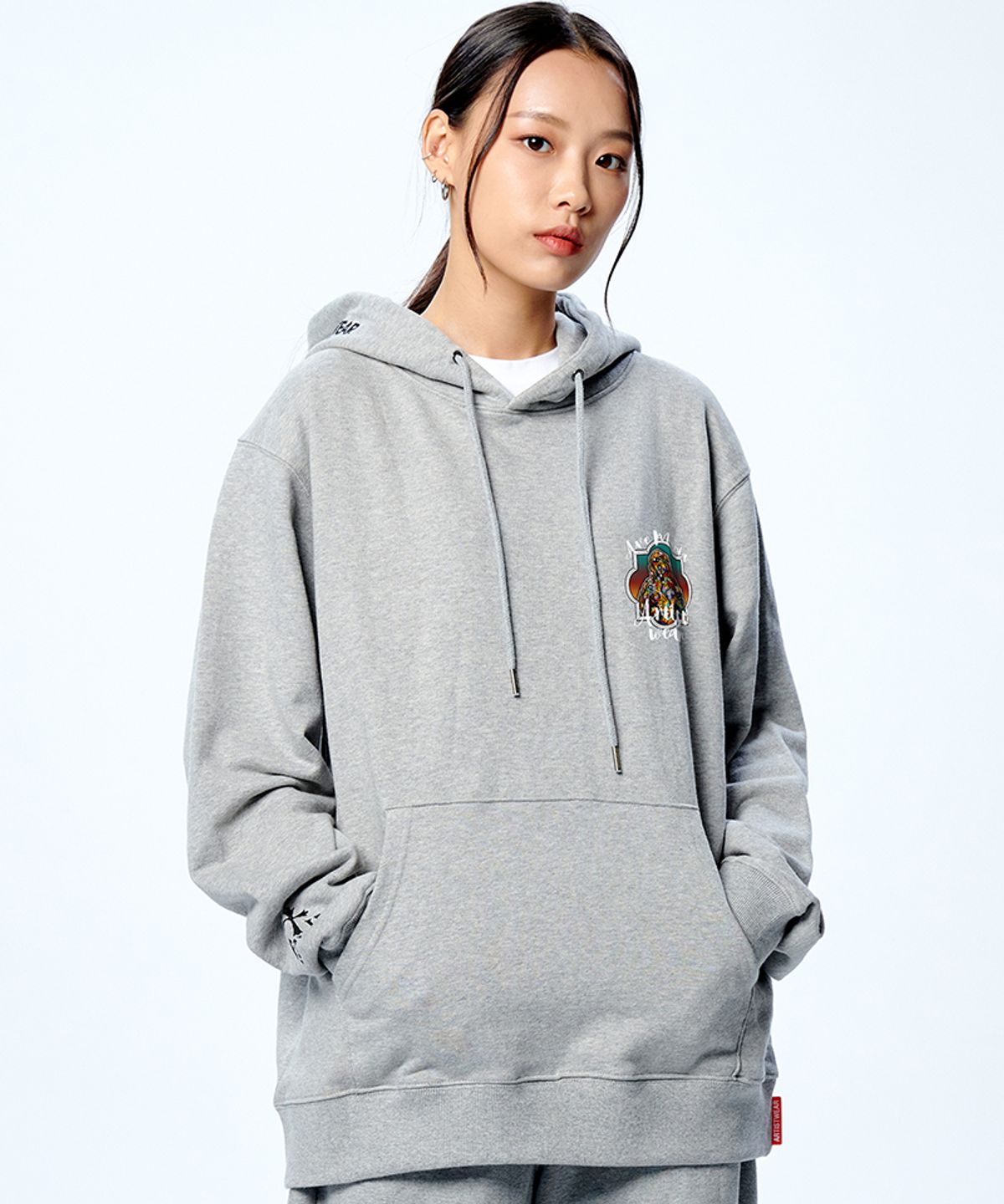 아티스트웨어(ARTISTWEAR) [ATW X RUYSI] 아베마리아 후드티_GY