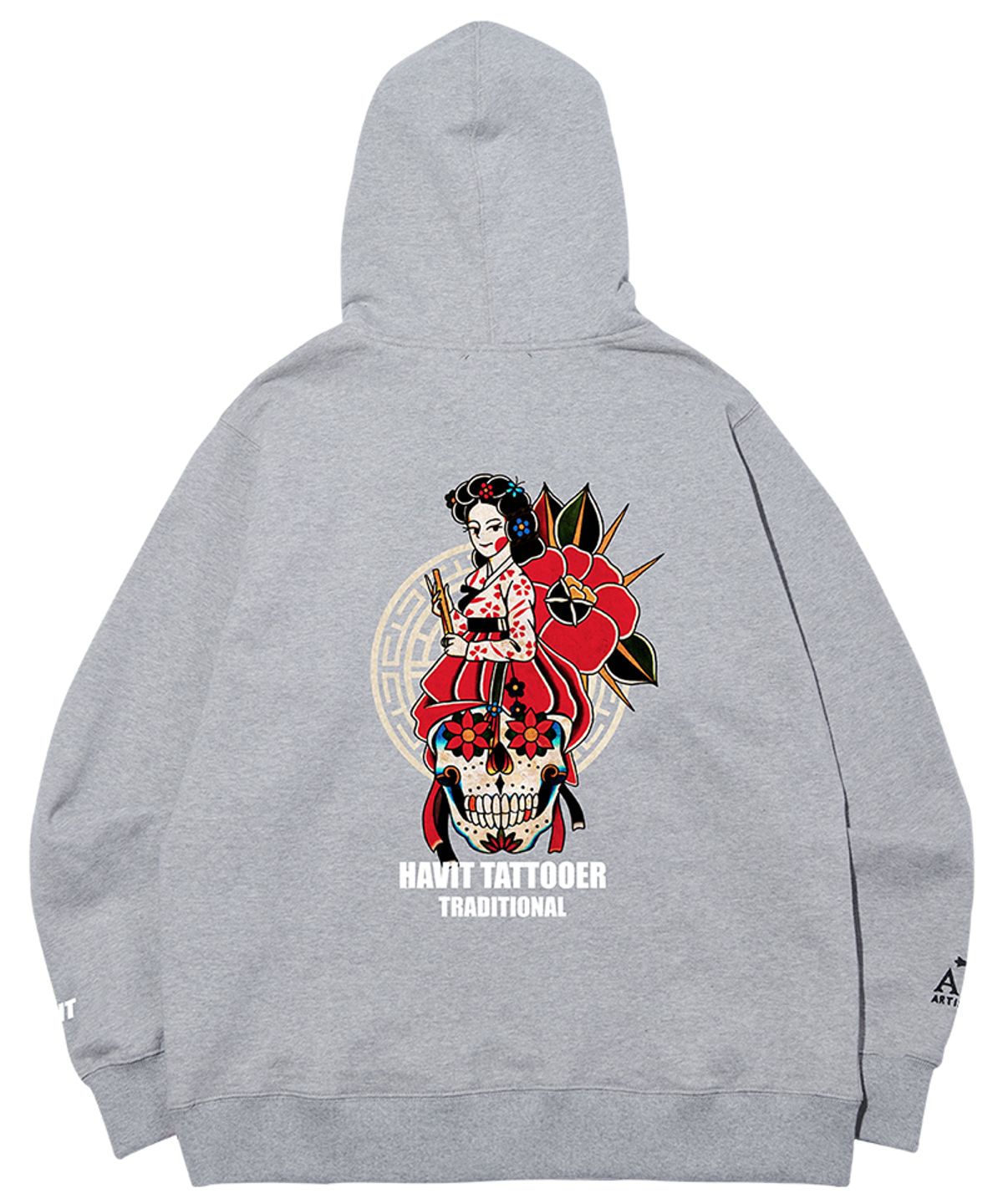 아티스트웨어(ARTISTWEAR) [ATW X HAVIT] 조선스컬 후드집업_GY