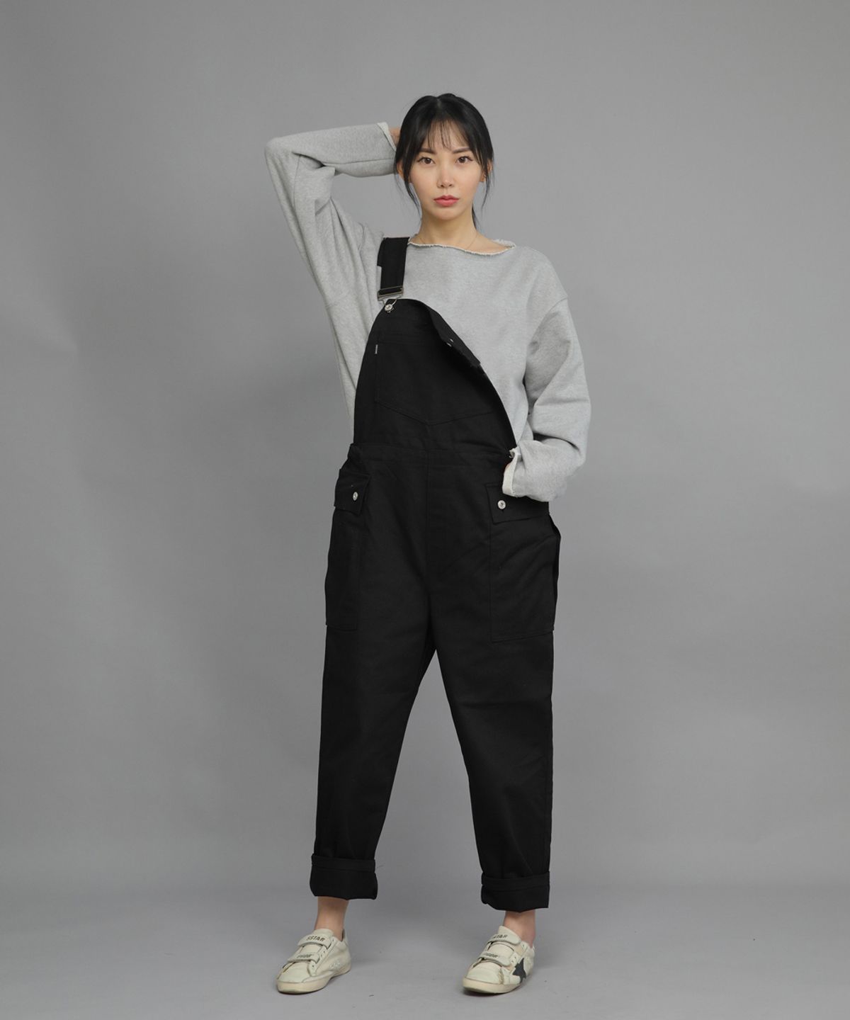 세인트크루(SAINTCREW) 헤비테리 그런지 스웨트셔츠 HGS-802 그레이