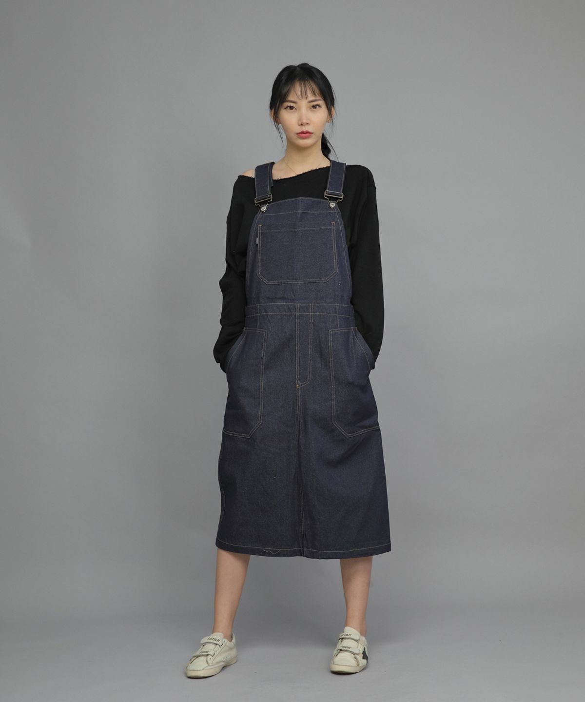 세인트크루(SAINTCREW) 헤비테리 그런지 스웨트셔츠 HGS-802 블랙