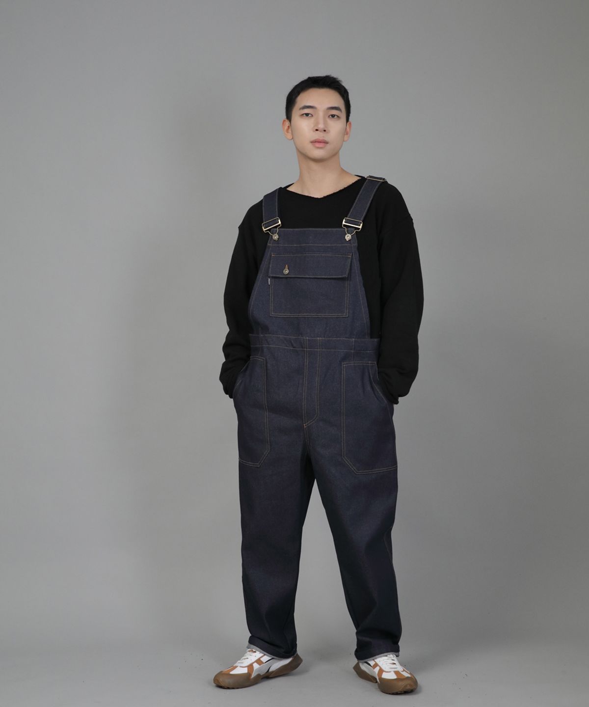 세인트크루(SAINTCREW) 헤비테리 그런지 스웨트셔츠 HGS-802 블랙