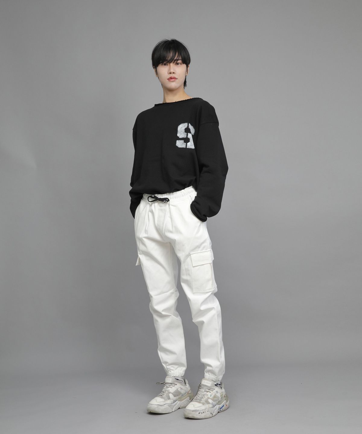 세인트크루(SAINTCREW) 레트로라인 카고조거 팬츠 RL-311CJ 화이트