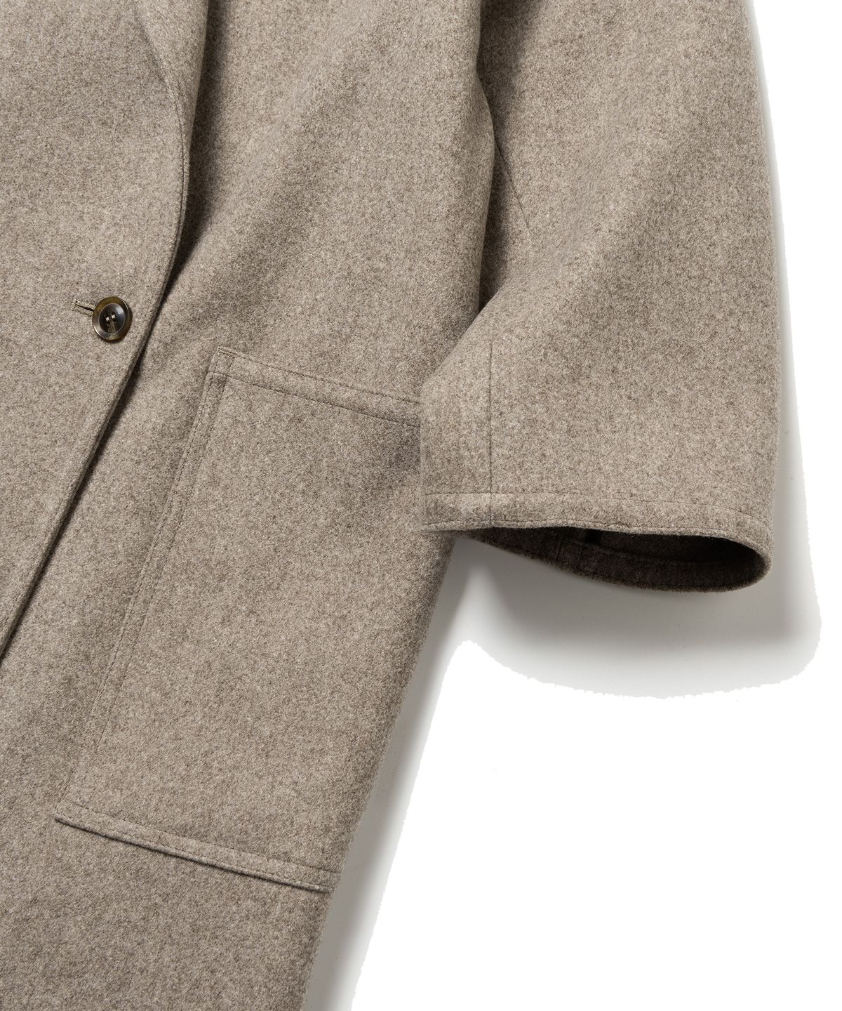 런던트레디션(LONDONTRADITION) Slit Oversize Ladies Chester Coat - DK. Mushroom M228