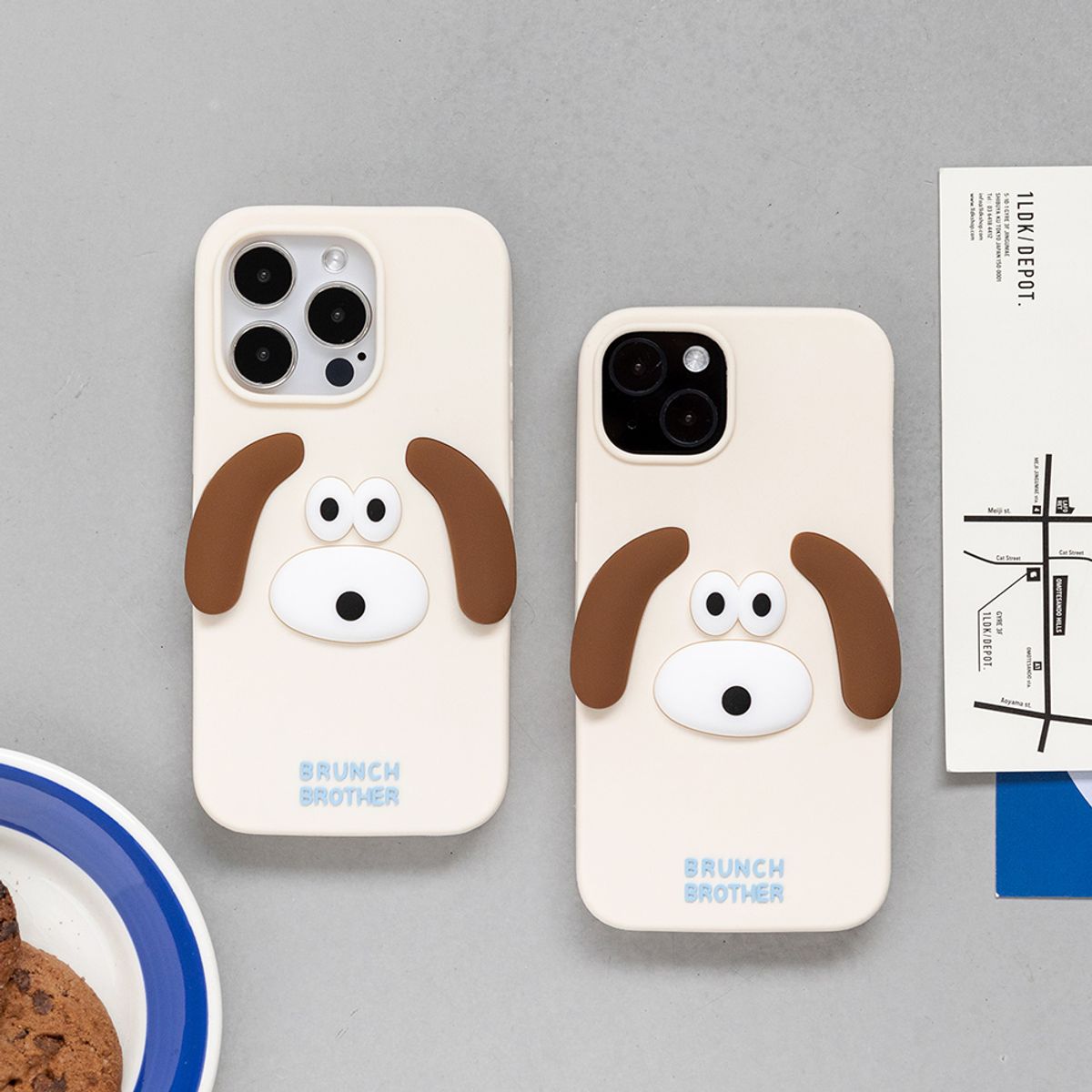 브런치브라더(BRUNCH BROTHER) Brunch Brother 버니&퍼피 실리콘 케이스 iPhone14