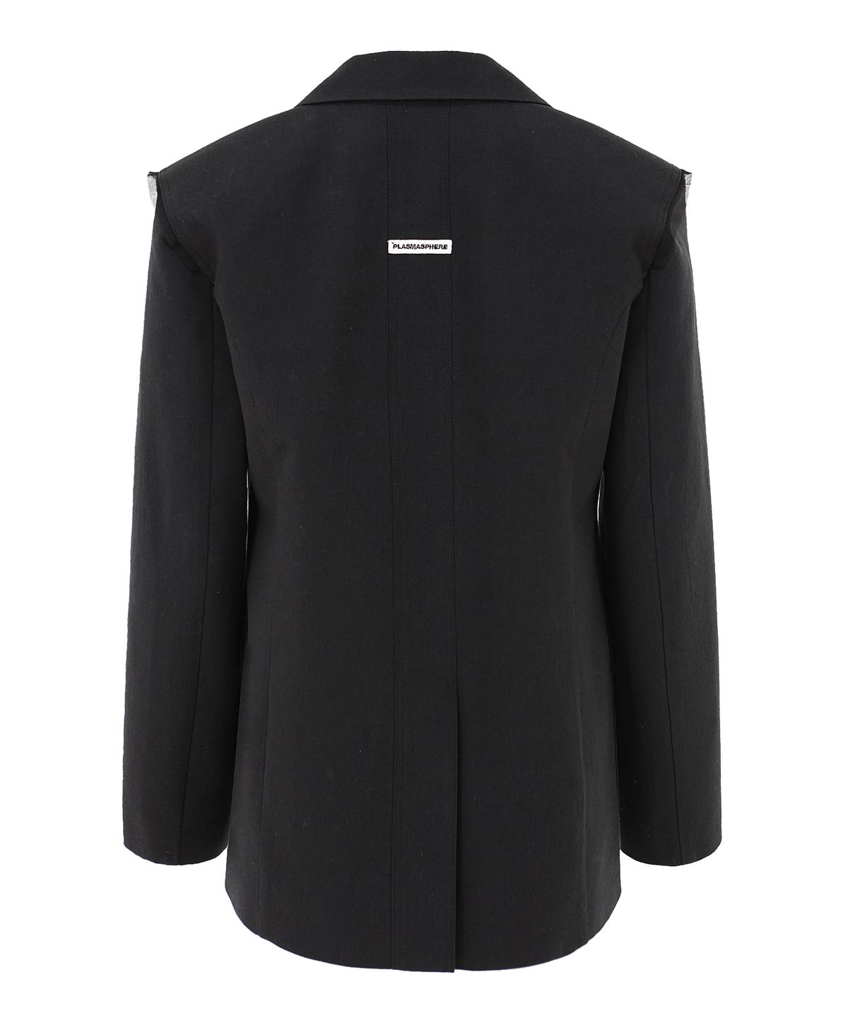 플라즈마스페어(PLASMA SPHERE) MESH JACKET IN BLACK(오버핏 싱글 블레이저)