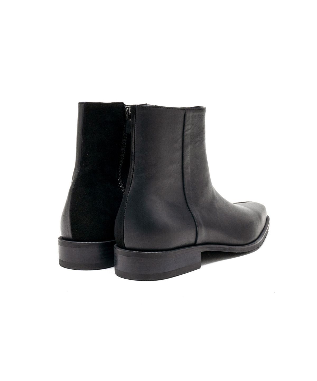 올클래식(ALLCLASSIC) ALC081 에스트로 하프 부츠_black & suede