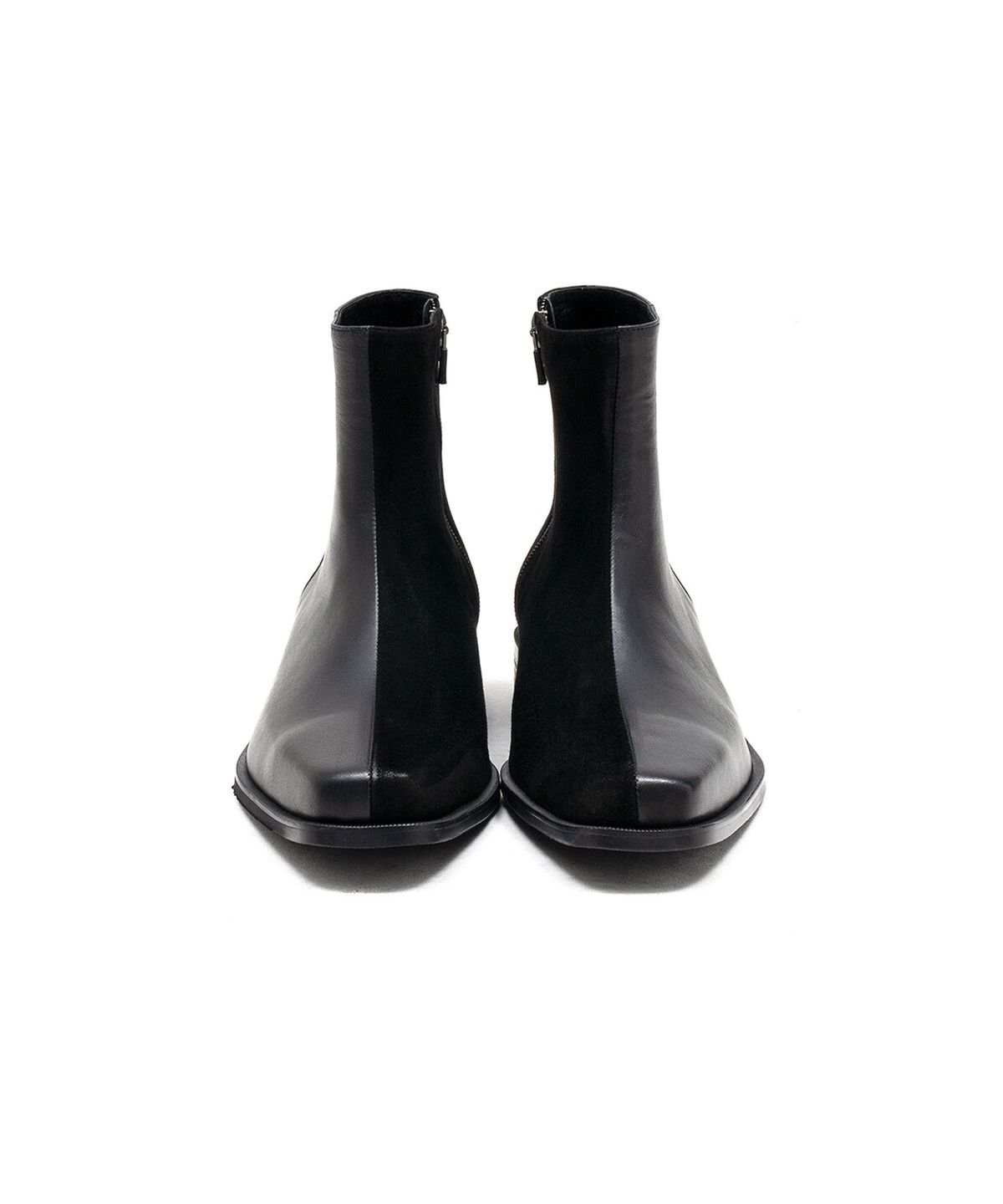 올클래식(ALLCLASSIC) ALC081 에스트로 하프 부츠_black & suede