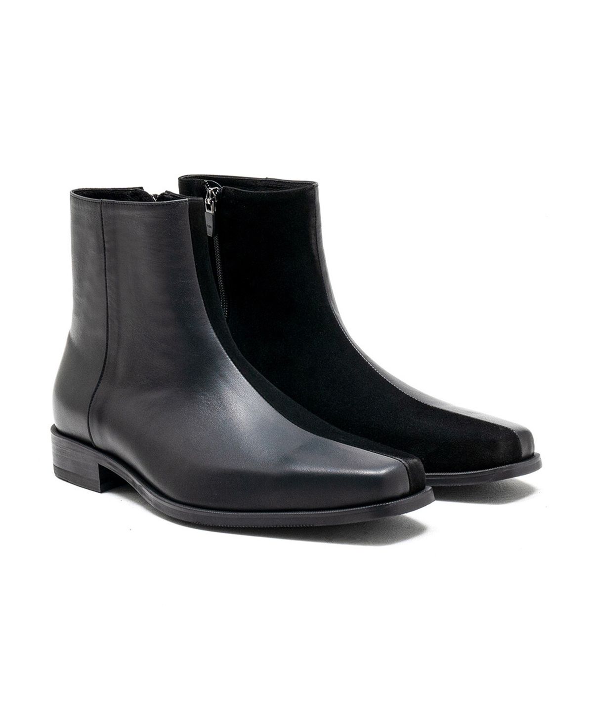 올클래식(ALLCLASSIC) ALC081 에스트로 하프 부츠_black & suede