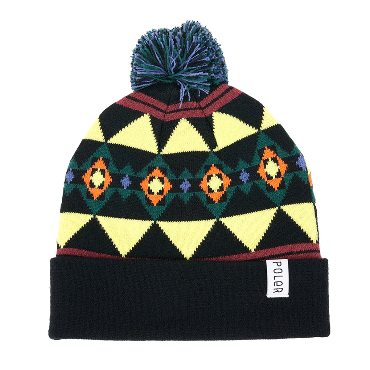 폴러스터프(POLERSTUFF) TRAILBOSS POM BEANIE SOFT BLACK