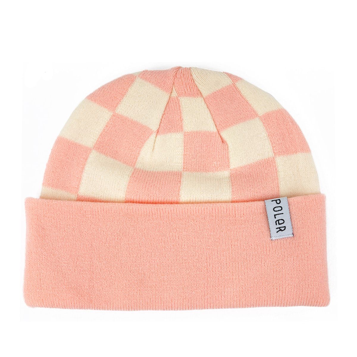 폴러스터프(POLERSTUFF) CHECKER KNIT BEANIE CHECKMATE CHEEKY