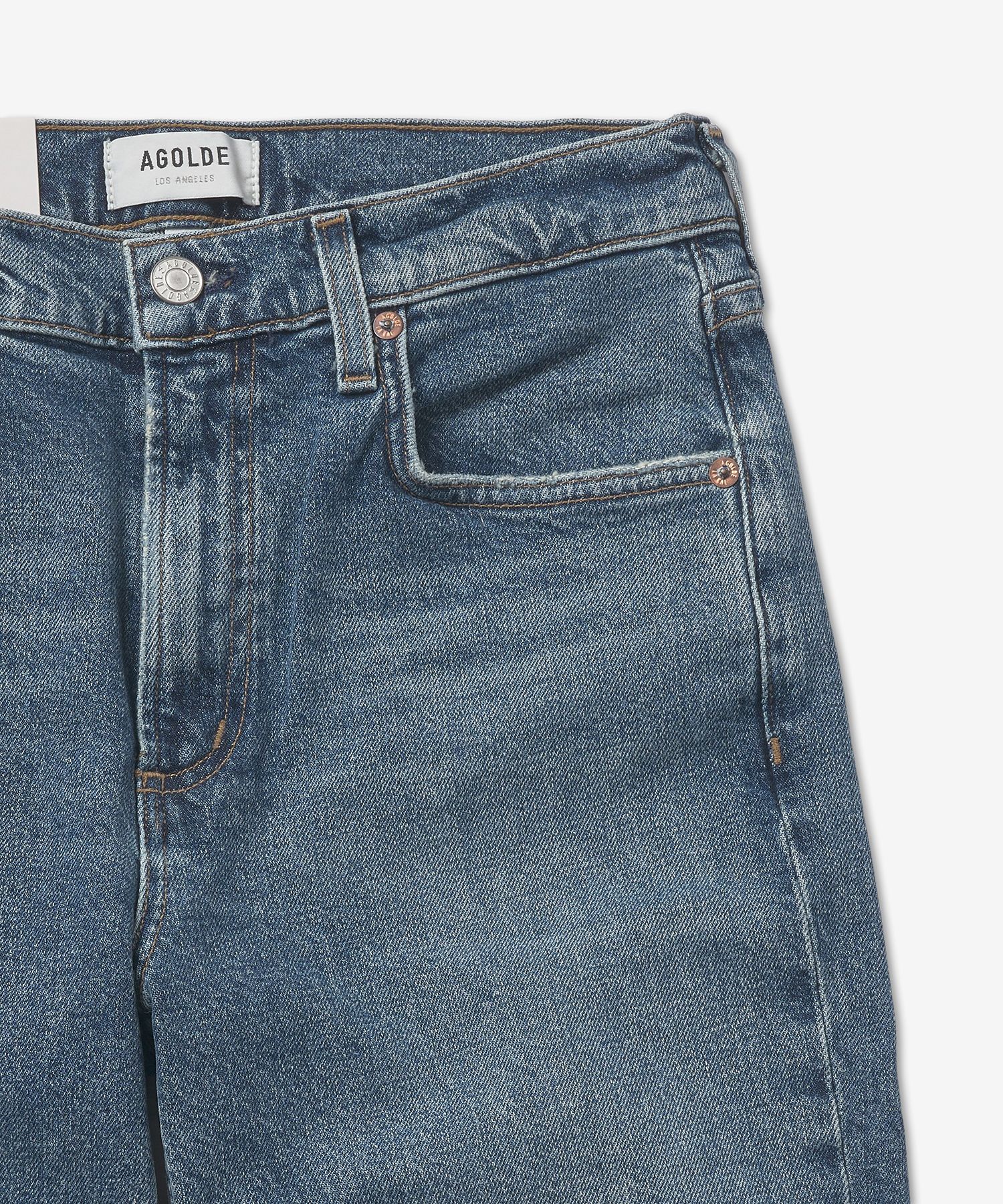 パンツ AGOLDE Merrell Mid Rise Spellbound Denim Pants Mid Indigo A9 AGOLDE Merrel Mid Rise Straight in Spellbound – manhattan