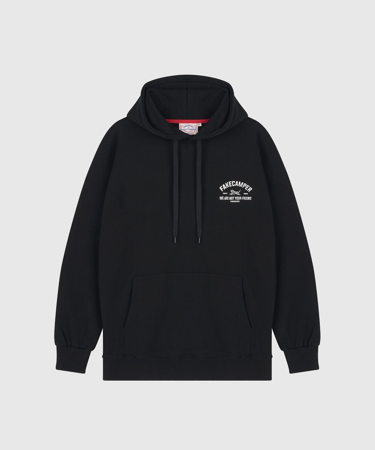 페이크캠퍼(FAKE CAMPER) 타이거 오리지널 빈티지 후드티셔츠  [BLACK]