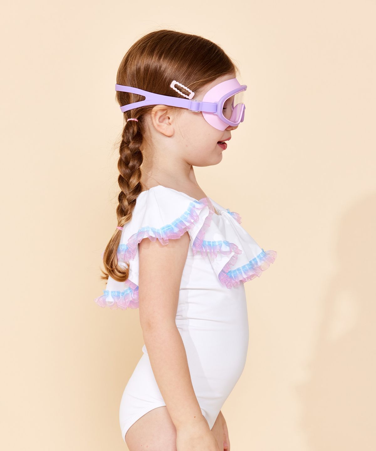 코코릭(COCOLIC) 큐브 스윔 고글 [바이올렛]