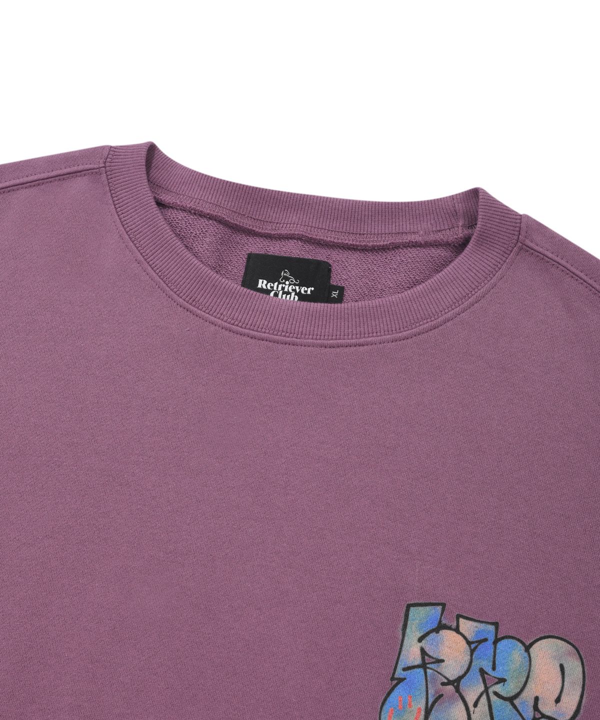 리트리버클럽(RETRIEVER CLUB) GRAFFITI RRC CREWNECK [LAVENDER]