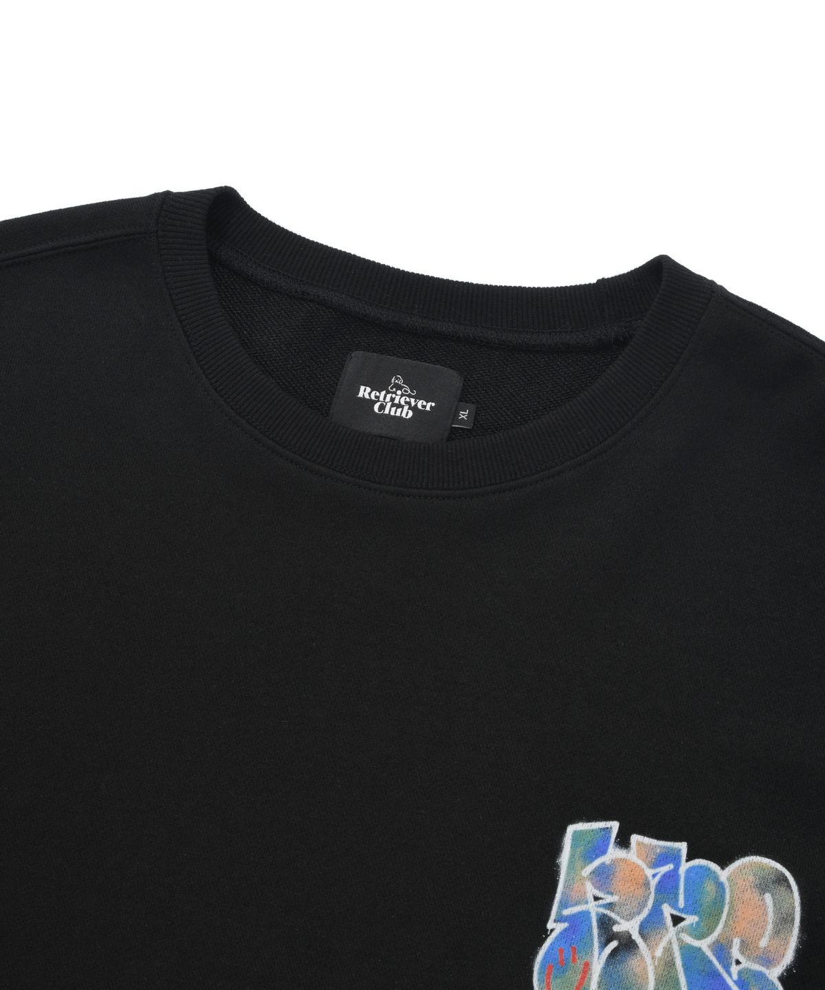 리트리버클럽(RETRIEVER CLUB) GRAFFITI RRC CREWNECK [BLACK]
