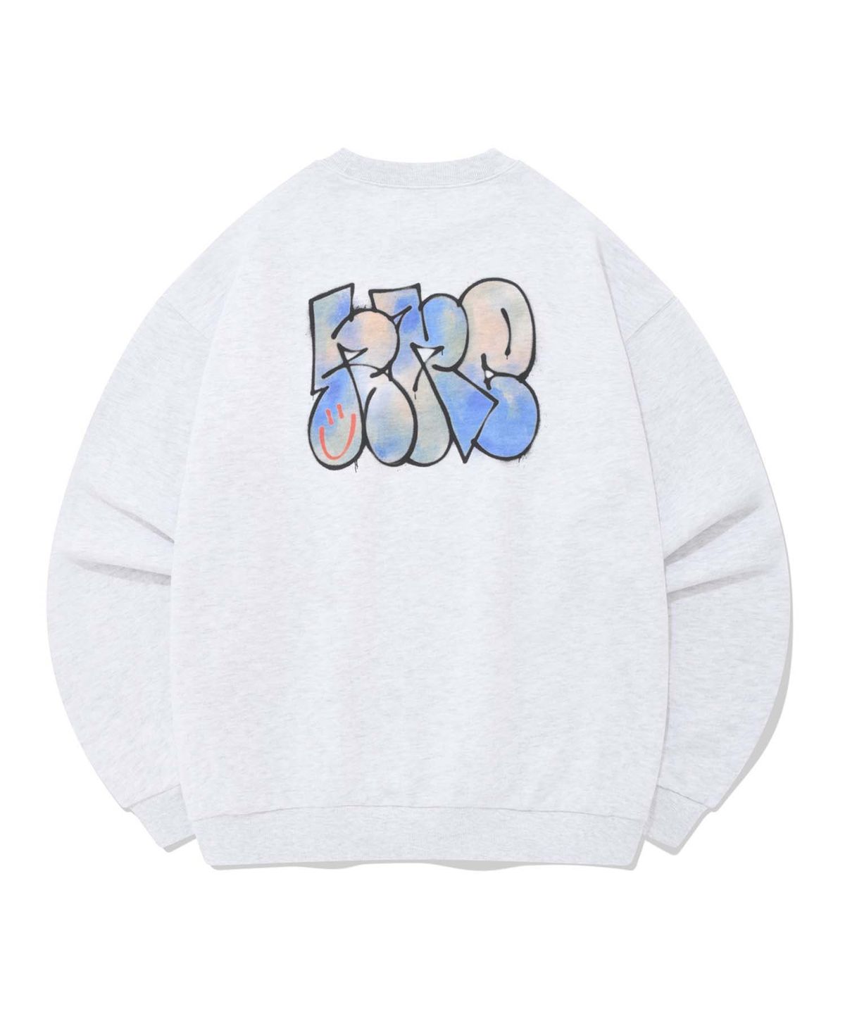 리트리버클럽(RETRIEVER CLUB) GRAFFITI RRC CREWNECK [MELANGE GRAY]