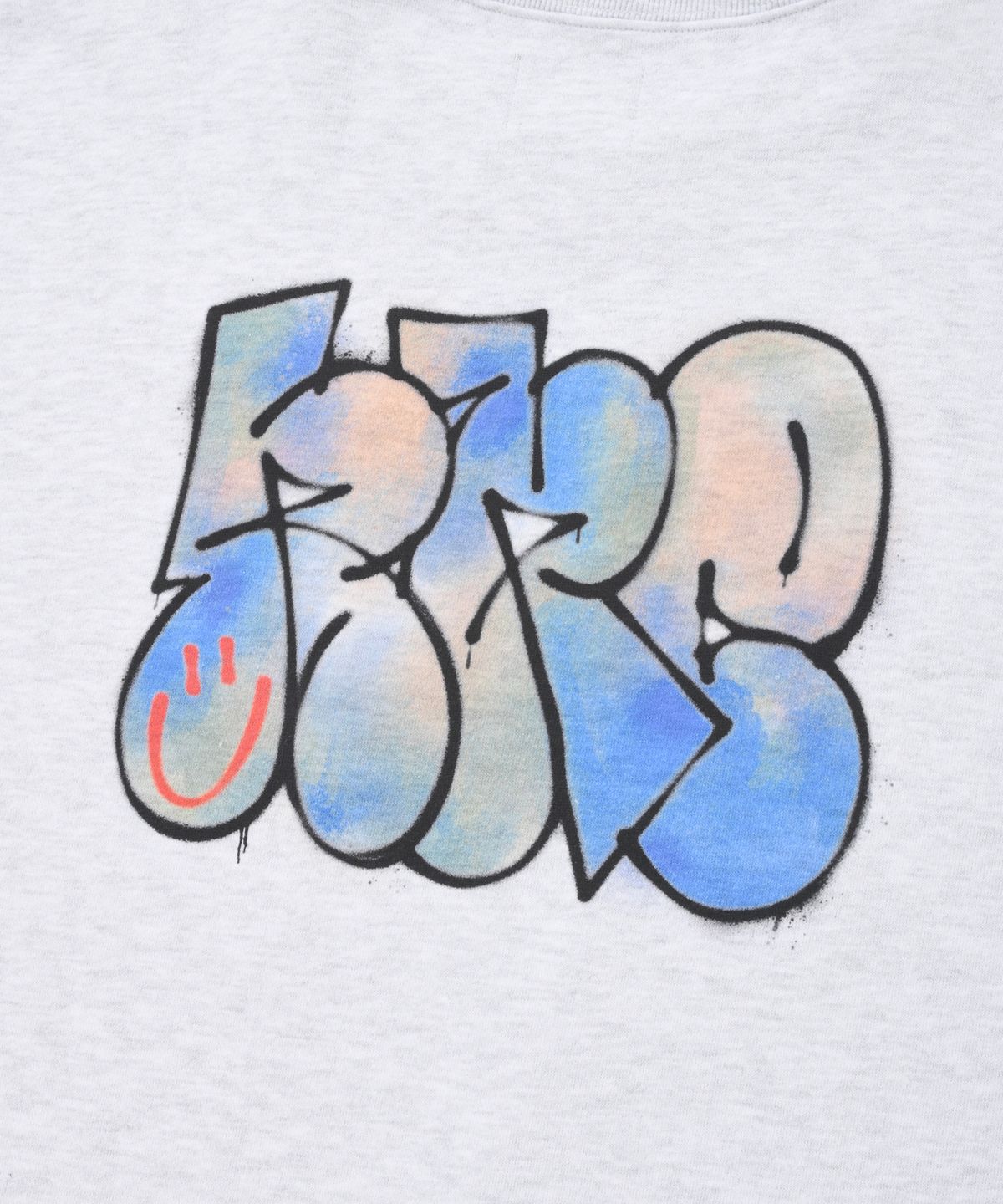 리트리버클럽(RETRIEVER CLUB) GRAFFITI RRC CREWNECK [MELANGE GRAY]