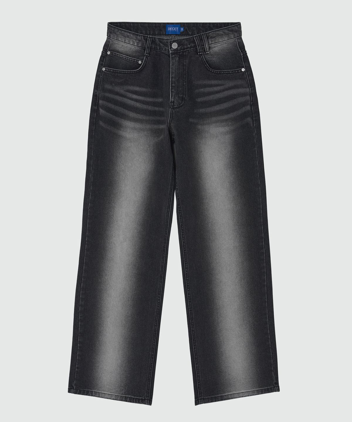 데케트(DECET) Mid Rise Wide Jeans DCPT027BlackCenter
