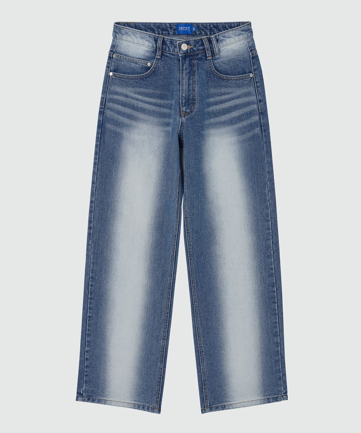 데케트(DECET) Mid Rise Wide Jeans DCPT027BlueCenter
