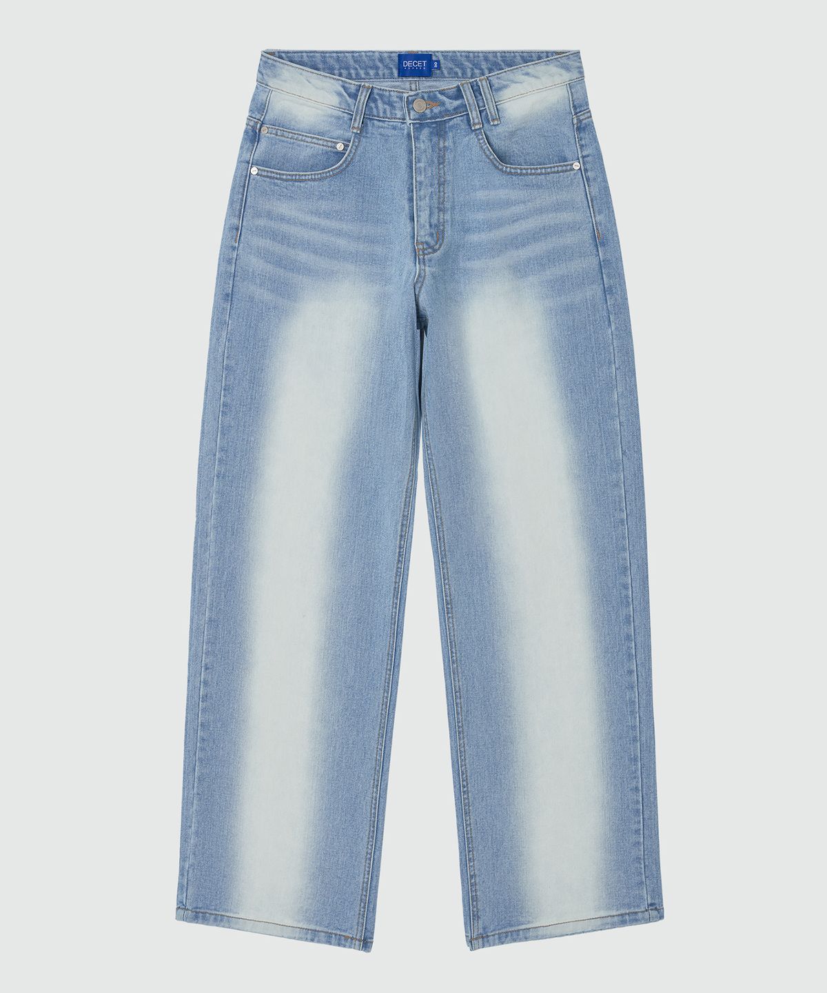 데케트(DECET) Mid Rise Wide Jeans DCPT027LightBlueCenter