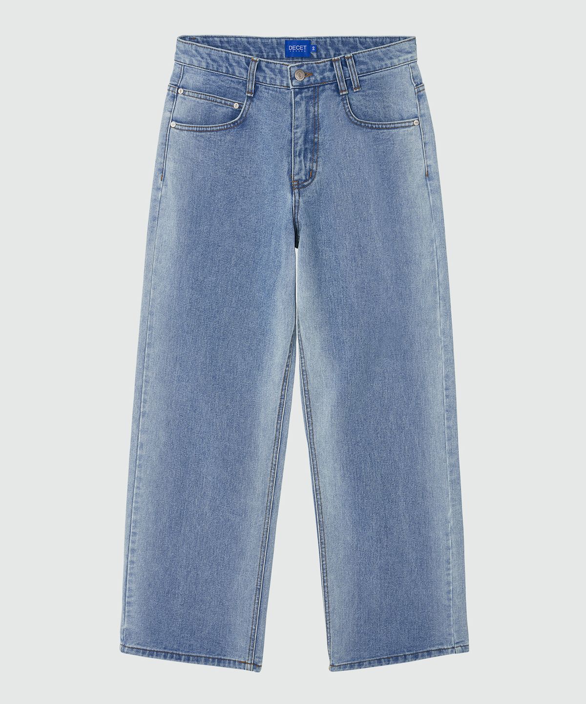 데케트(DECET) Mid Rise Wide Jeans DCPT027LightBlueSide