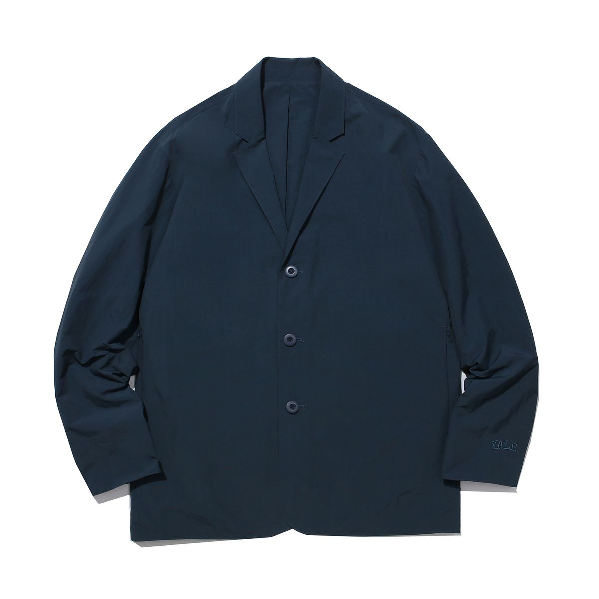 예일(YALE) [YALE x DESCENTE] 나일론 패커블 컴포트 이지 자켓 블루