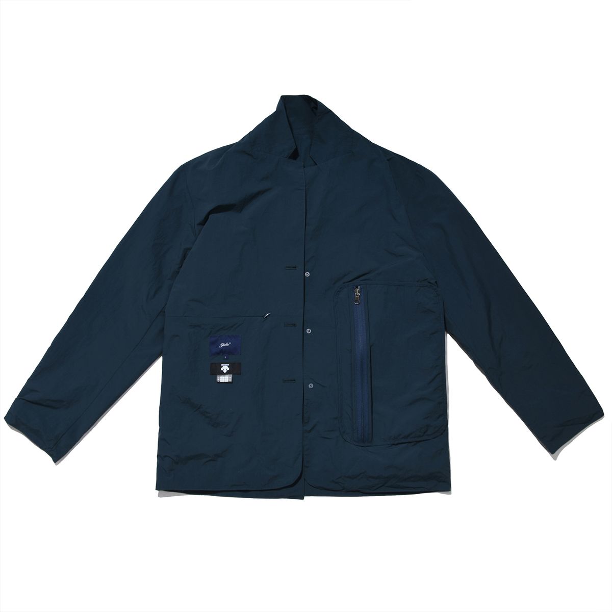 예일(YALE) [YALE x DESCENTE] 나일론 패커블 컴포트 이지 자켓 블루