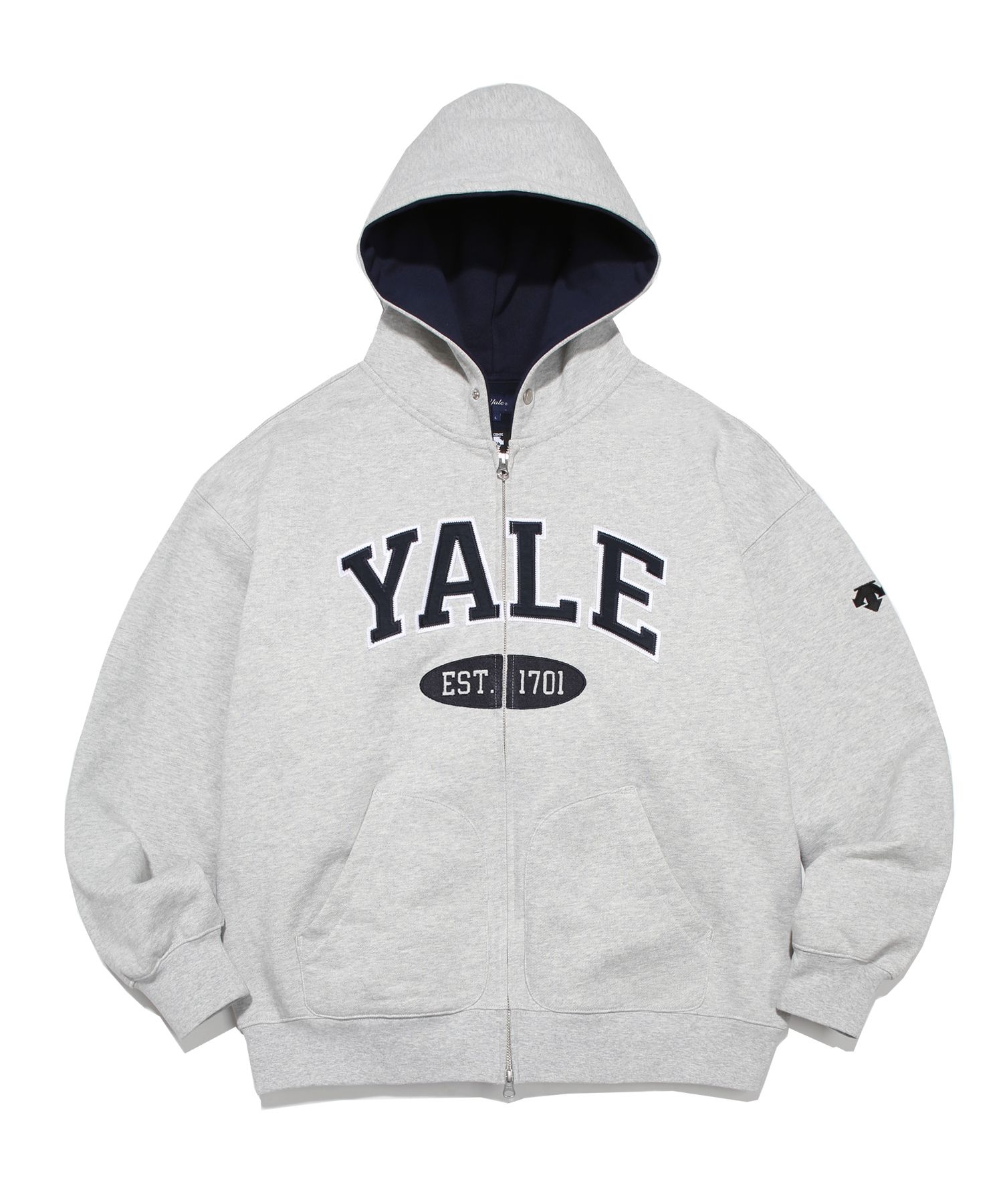 MUSINSA | YALE [YALE x Descente] HEAVY-WEIGHT POCKET HOODIE