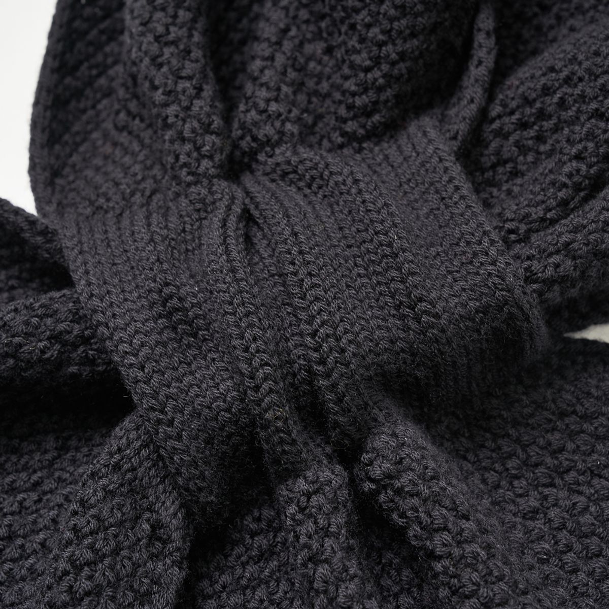 베르노(VERNO) Muffler Knit Black