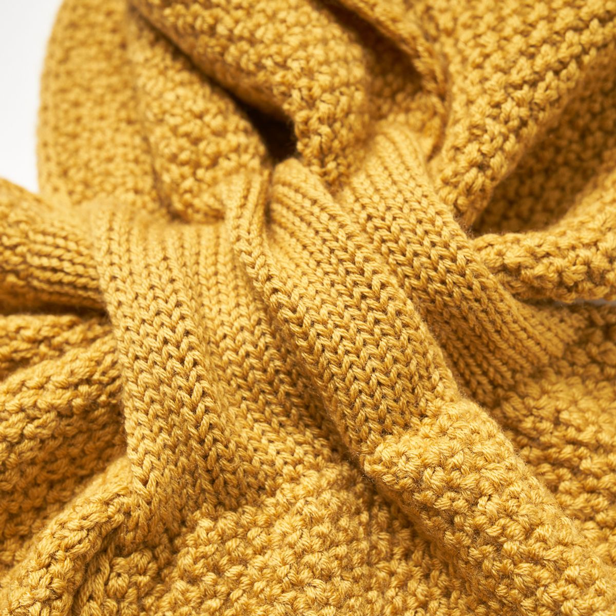 베르노(VERNO) Muffler Knit Yellow Ochre