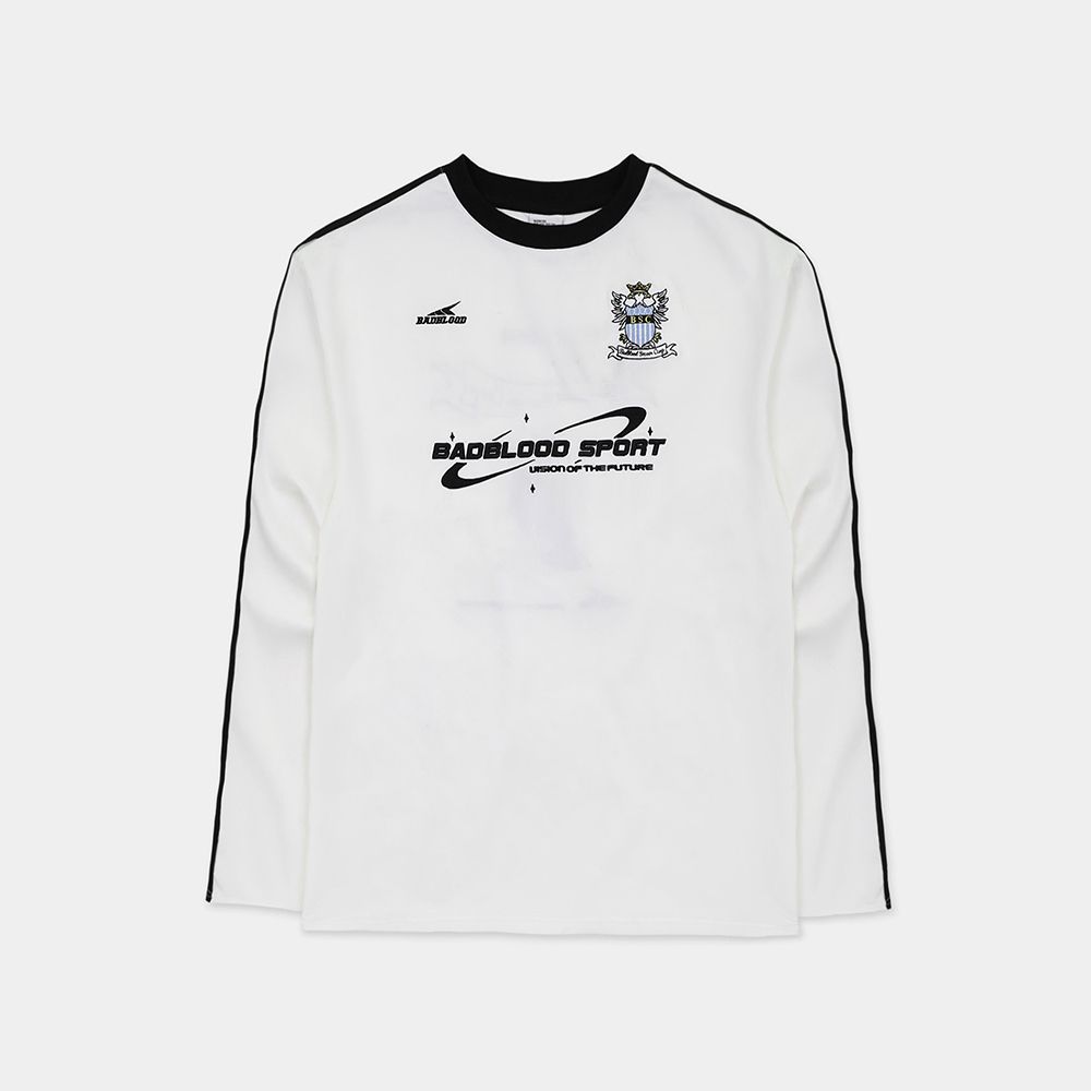 MUSINSA | BADBLOOD BSC Soccer Camp Jersey Long Sleeve - White