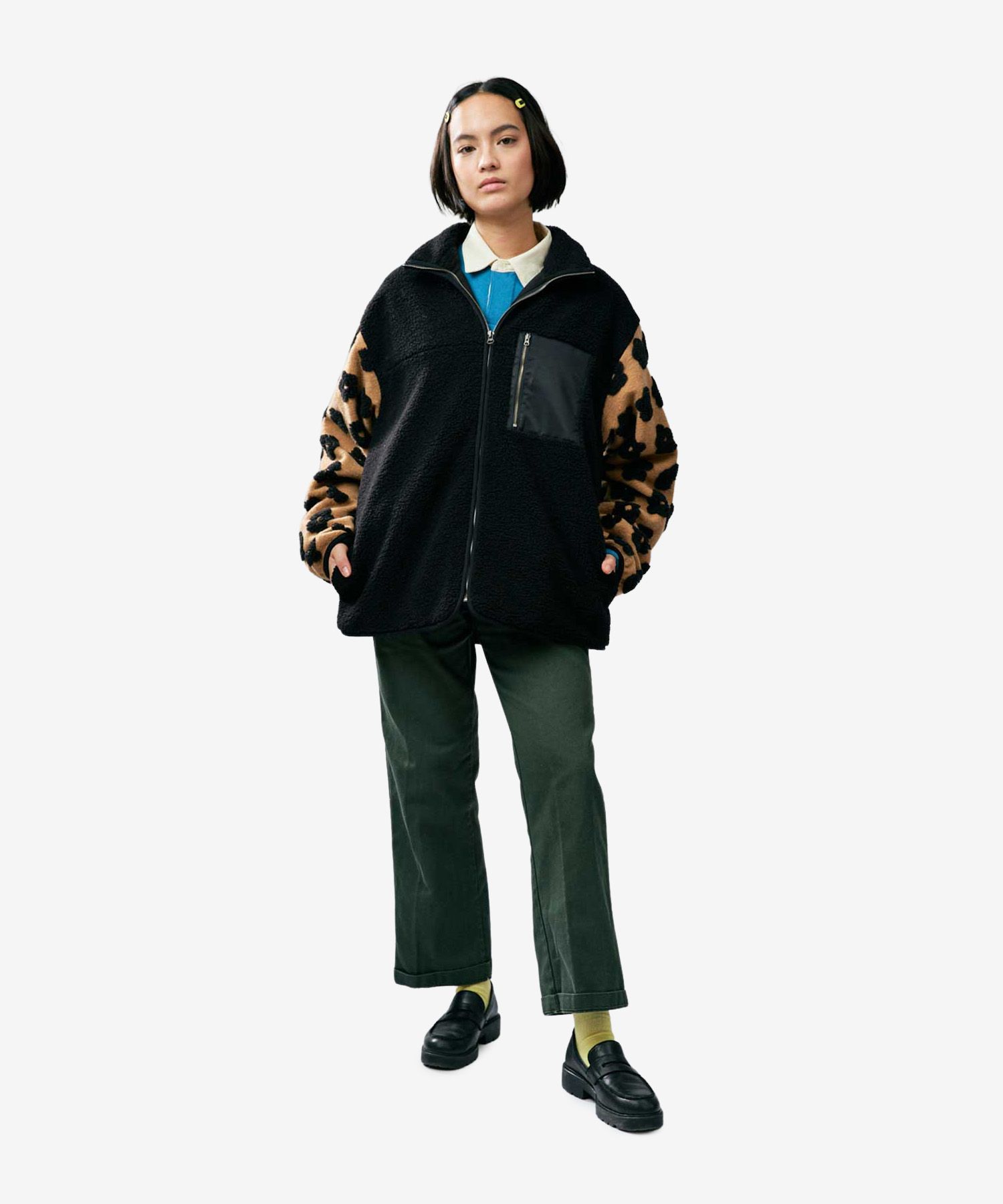 MUSINSA | SUNDAE SCHOOL Shared Milk Tea Boba Flower Fleece
