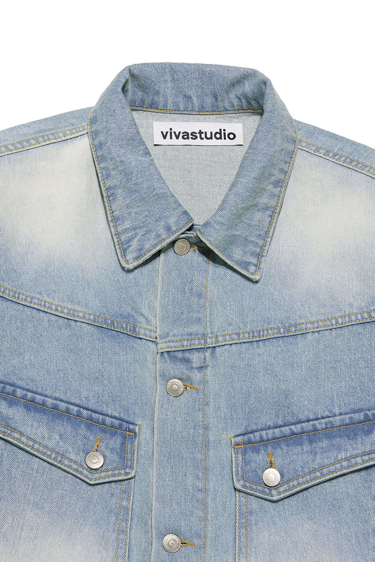 비바스튜디오(VIVASTUDIO) DENIM TRUCKER JACKET [BLUE]