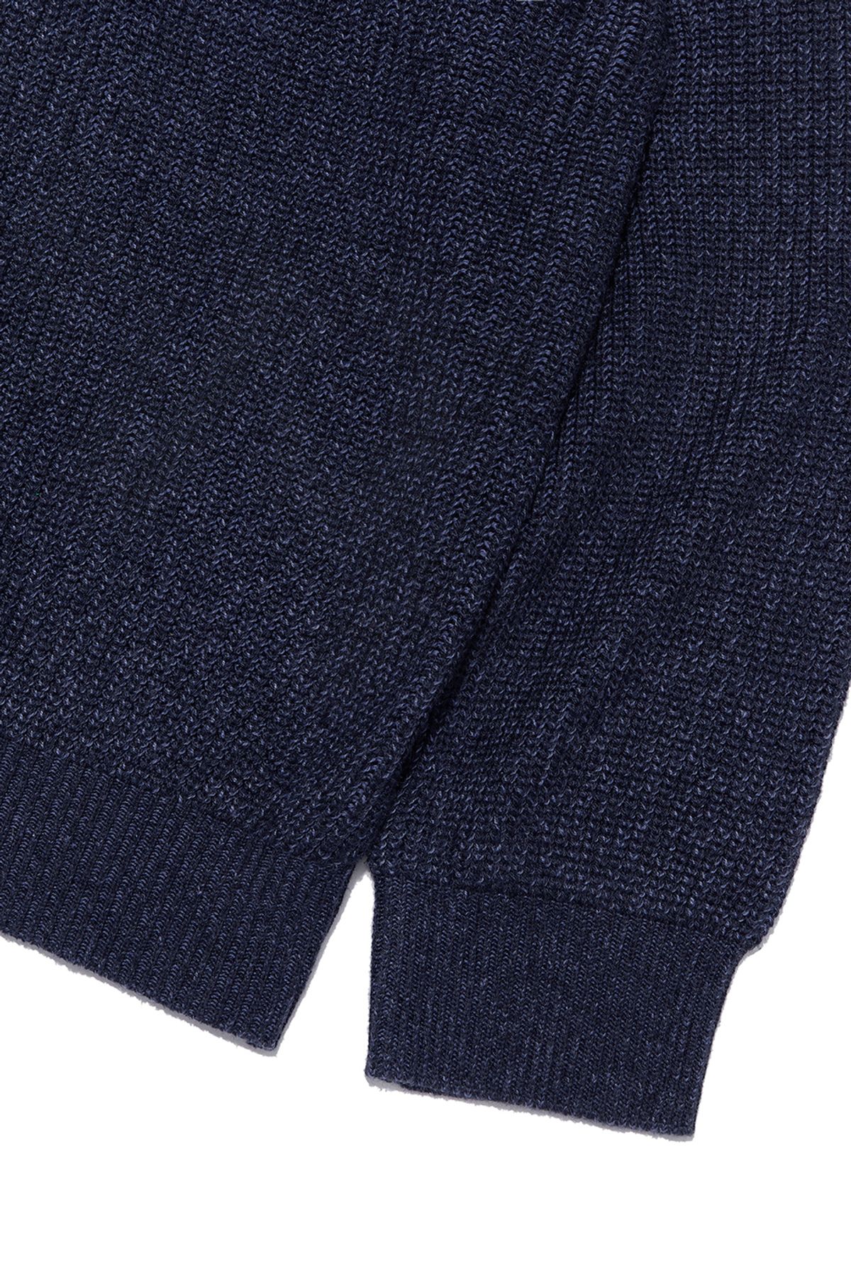 비바스튜디오(VIVASTUDIO) TWO TONE COLLAR KNIT [NAVY]