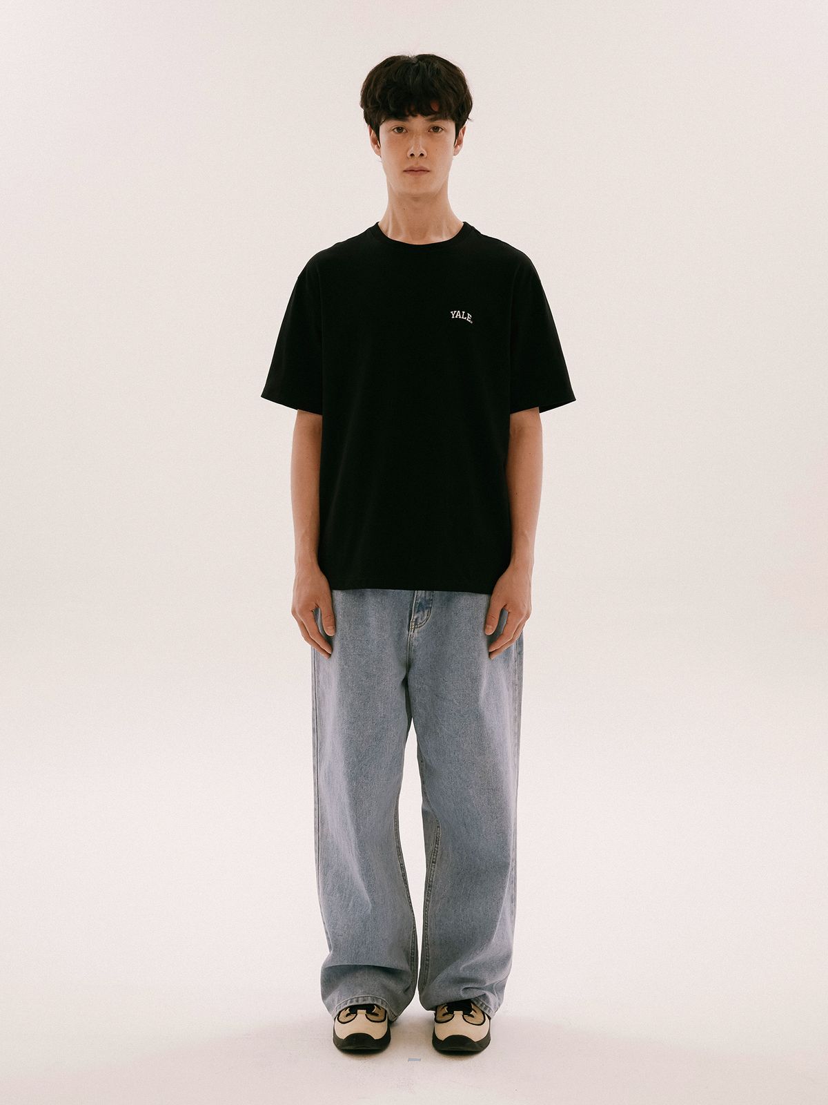 예일(YALE) [ONEMILE WEAR] SMALL ARCH TEE VINTAGE YELLOW