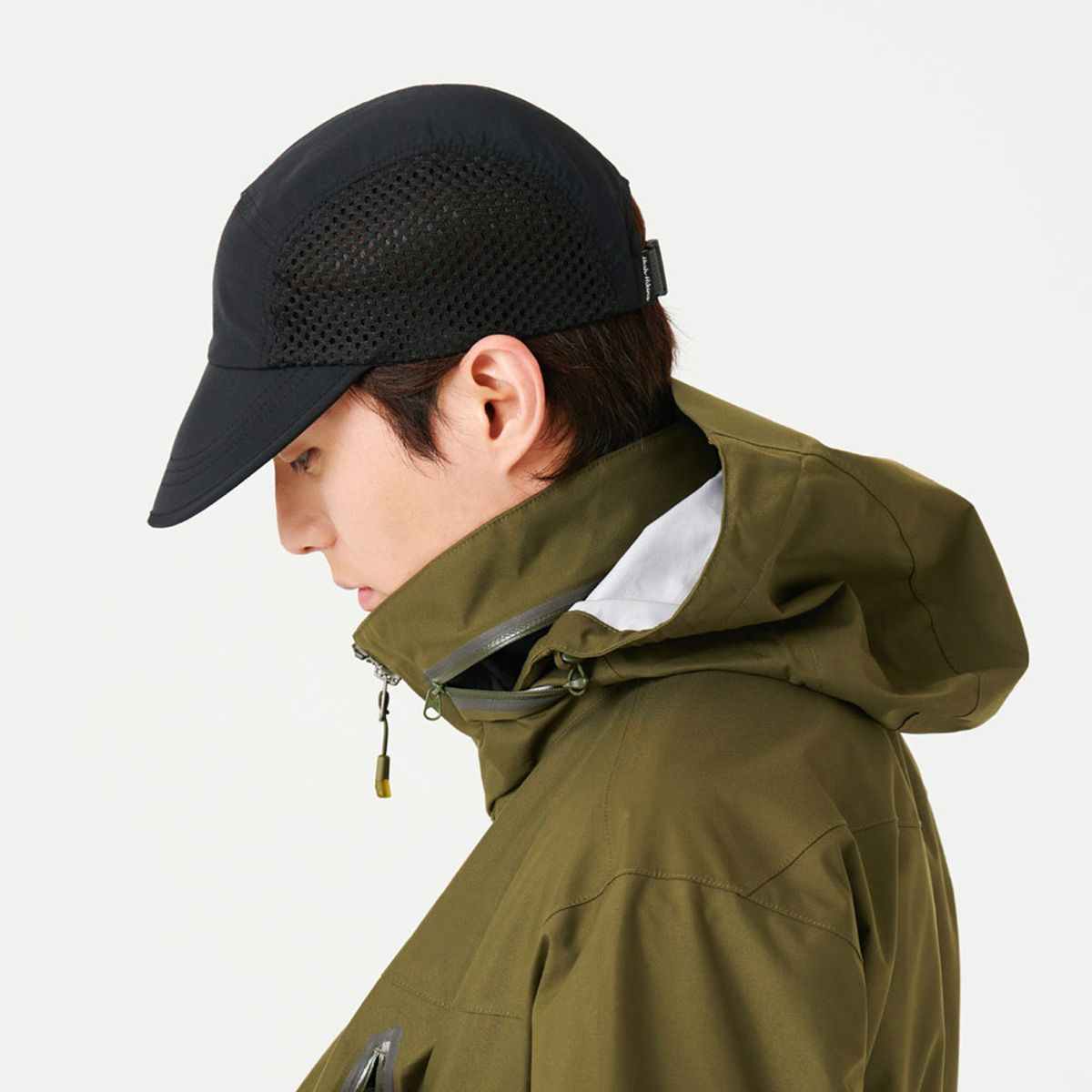 하이하이킹(HIGHHIKING) 스패로우 캡 (검정 / 검정 메쉬)