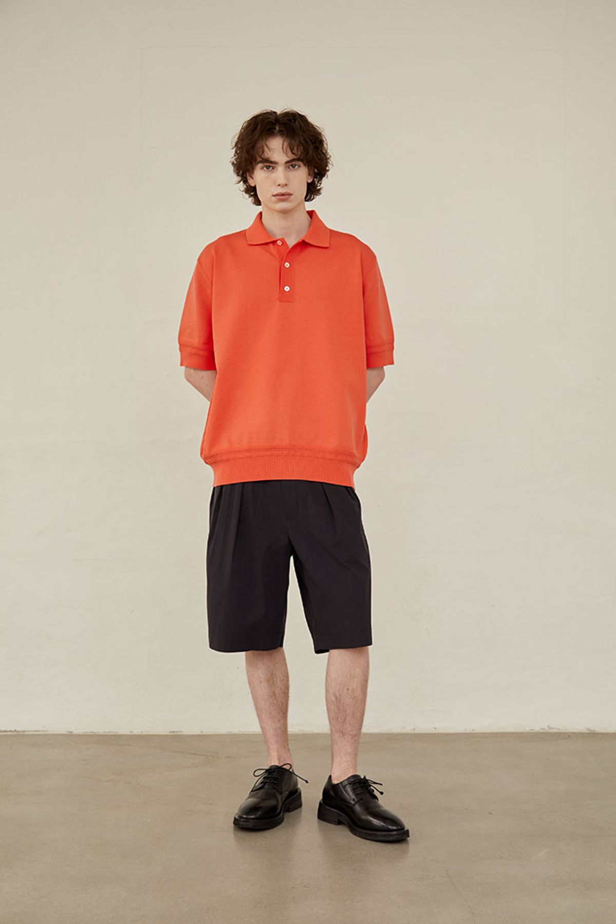 홀리선(HORLISUN) Baker Stretch Half Pants Dark Navy
