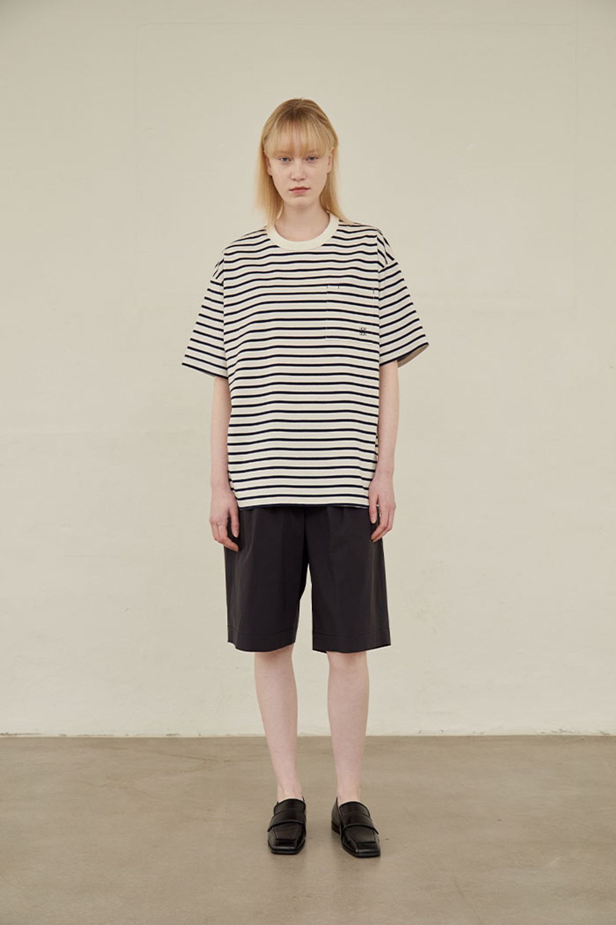홀리선(HORLISUN) Baker Stretch Half Pants Dark Navy