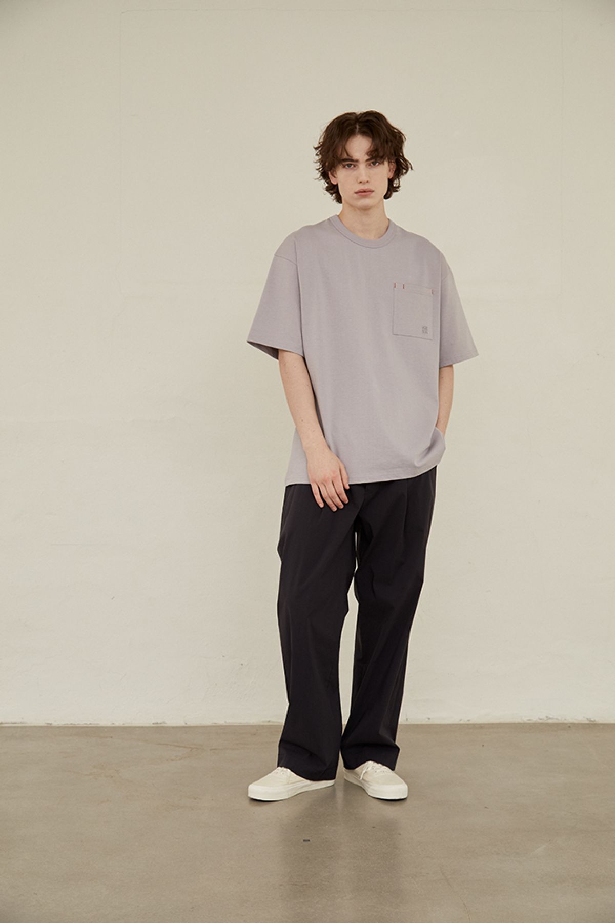 홀리선(HORLISUN) 22SS Heights Stretch Wide Pants Dark Navy