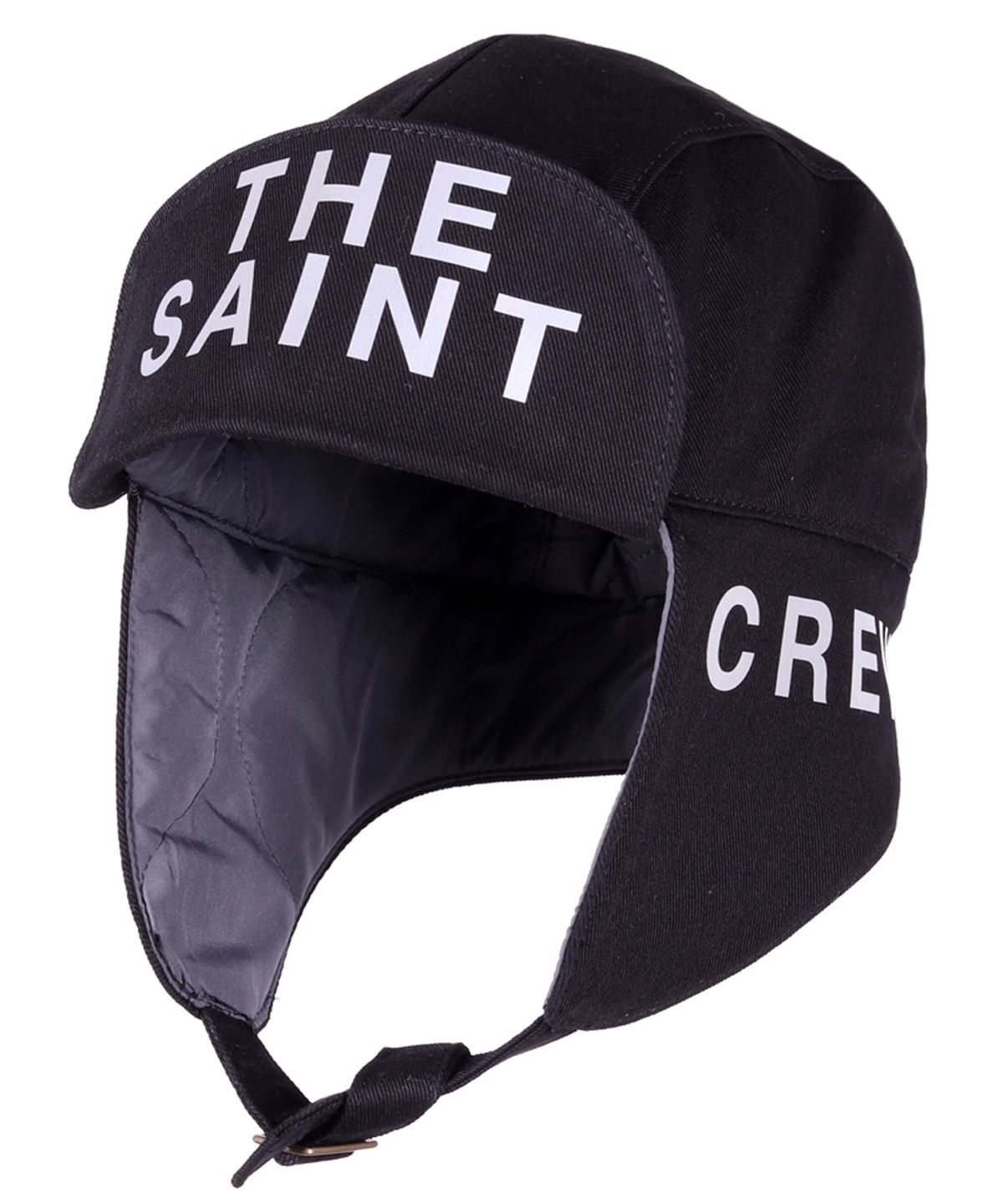 세인트크루(SAINTCREW) 로고 백앤포스 패딩 트루퍼햇 LBFP-1502 블랙