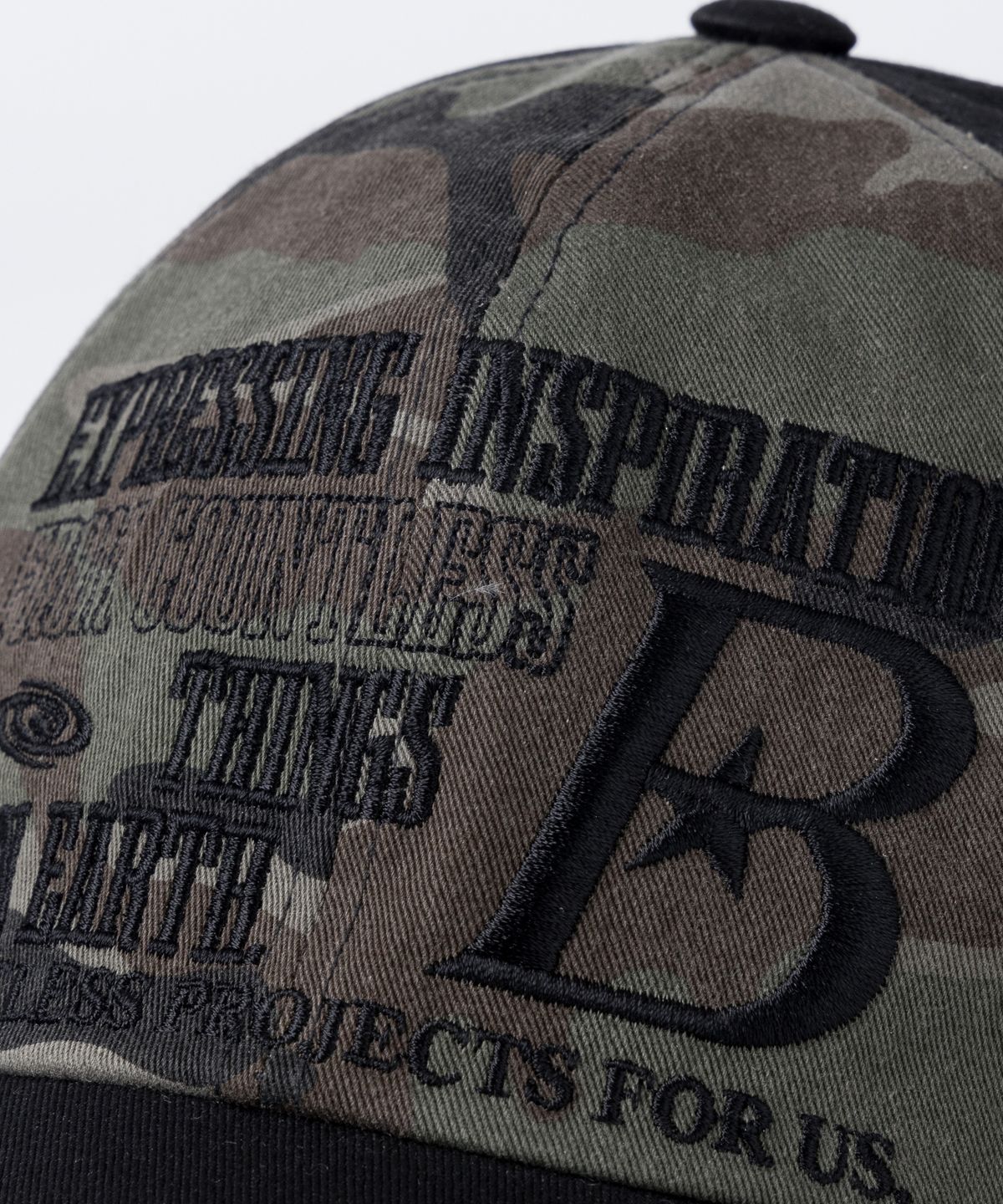 바우프(BAUF) B LOGO 볼캡 [카모 블랙]