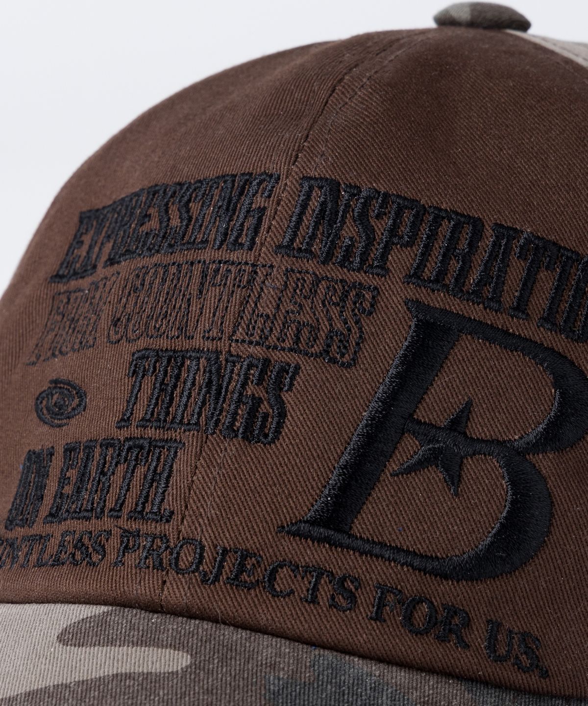 바우프(BAUF) B LOGO 볼캡 [카모 브라운]