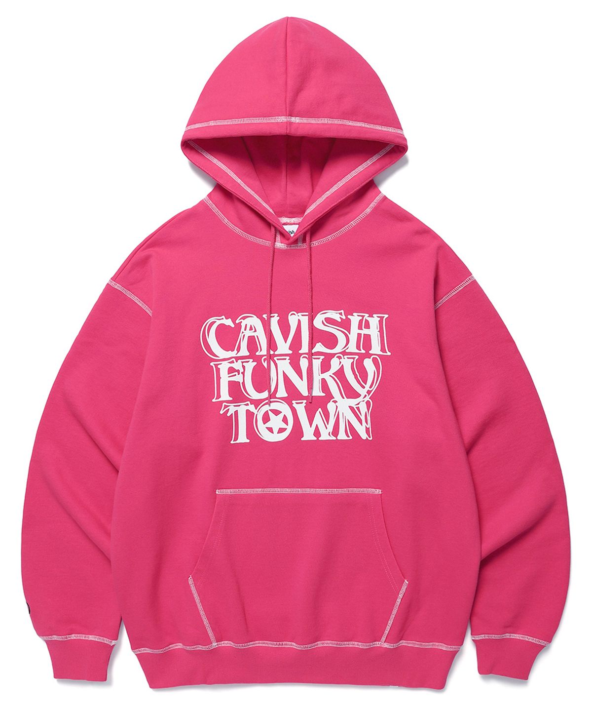 카비시(CAVISH) CFT STITCH POINT HOODIE PINK(CV2DSUM404A)
