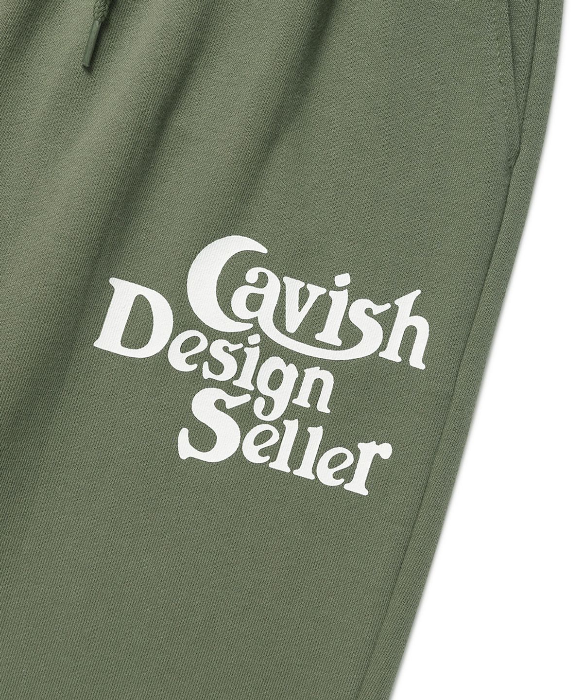 카비시(CAVISH) BIG SELLER LOGO SWEATPANTS OLIVE(CV2DSUPA00A)