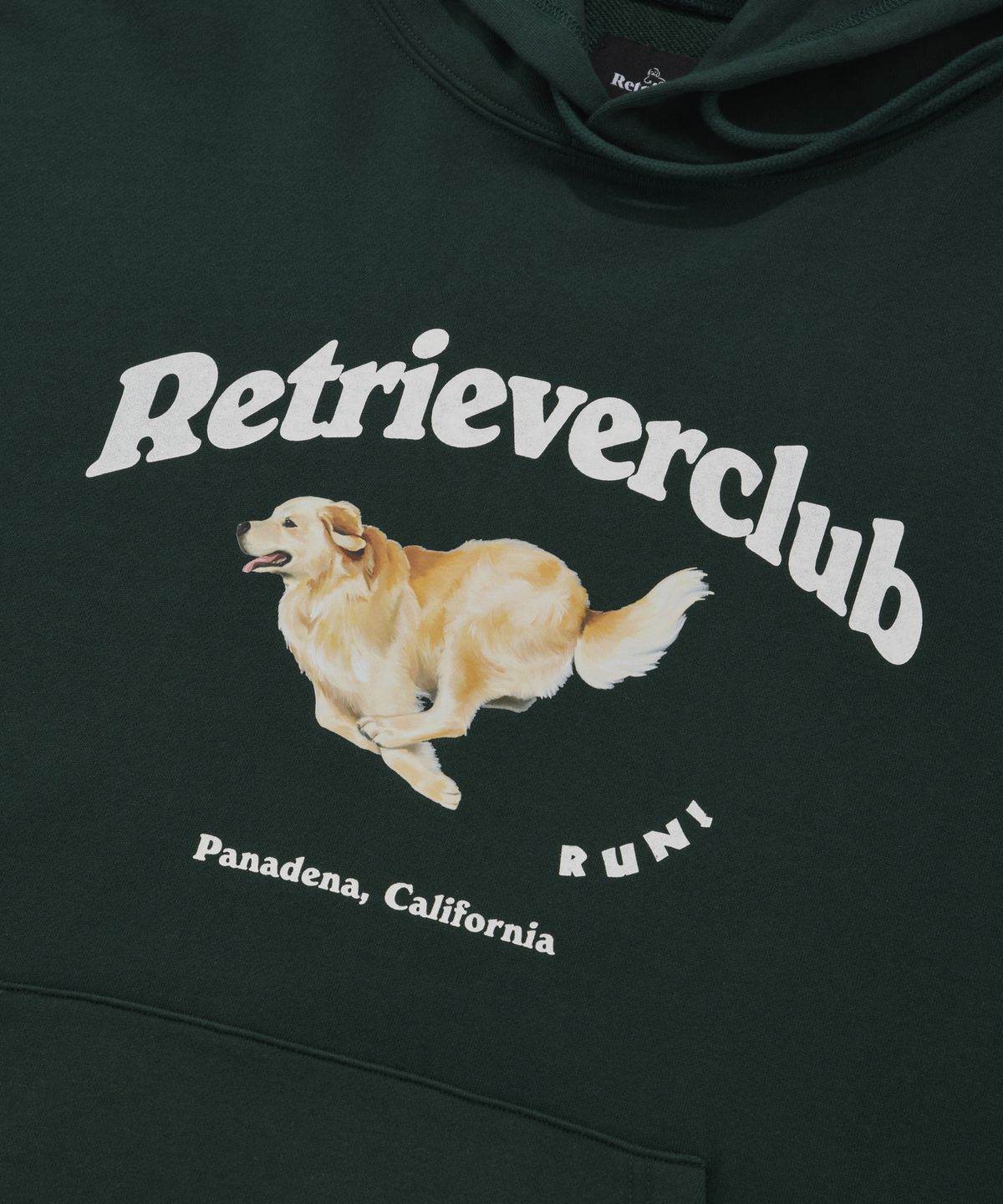 리트리버클럽(RETRIEVER CLUB) RUNNING RETRIEVER HOODIE [GREEN]