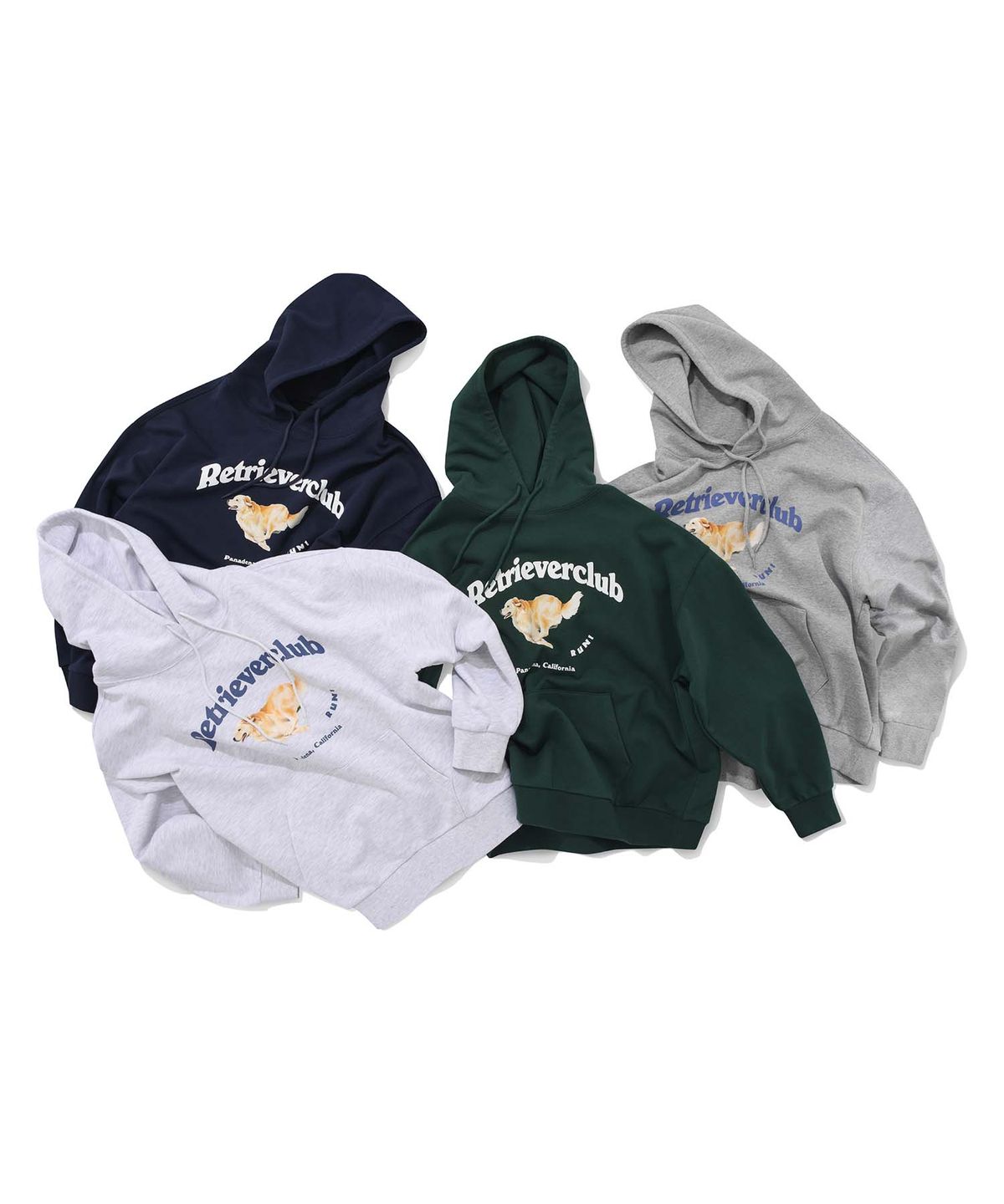 리트리버클럽(RETRIEVER CLUB) RUNNING RETRIEVER HOODIE [NAVY]