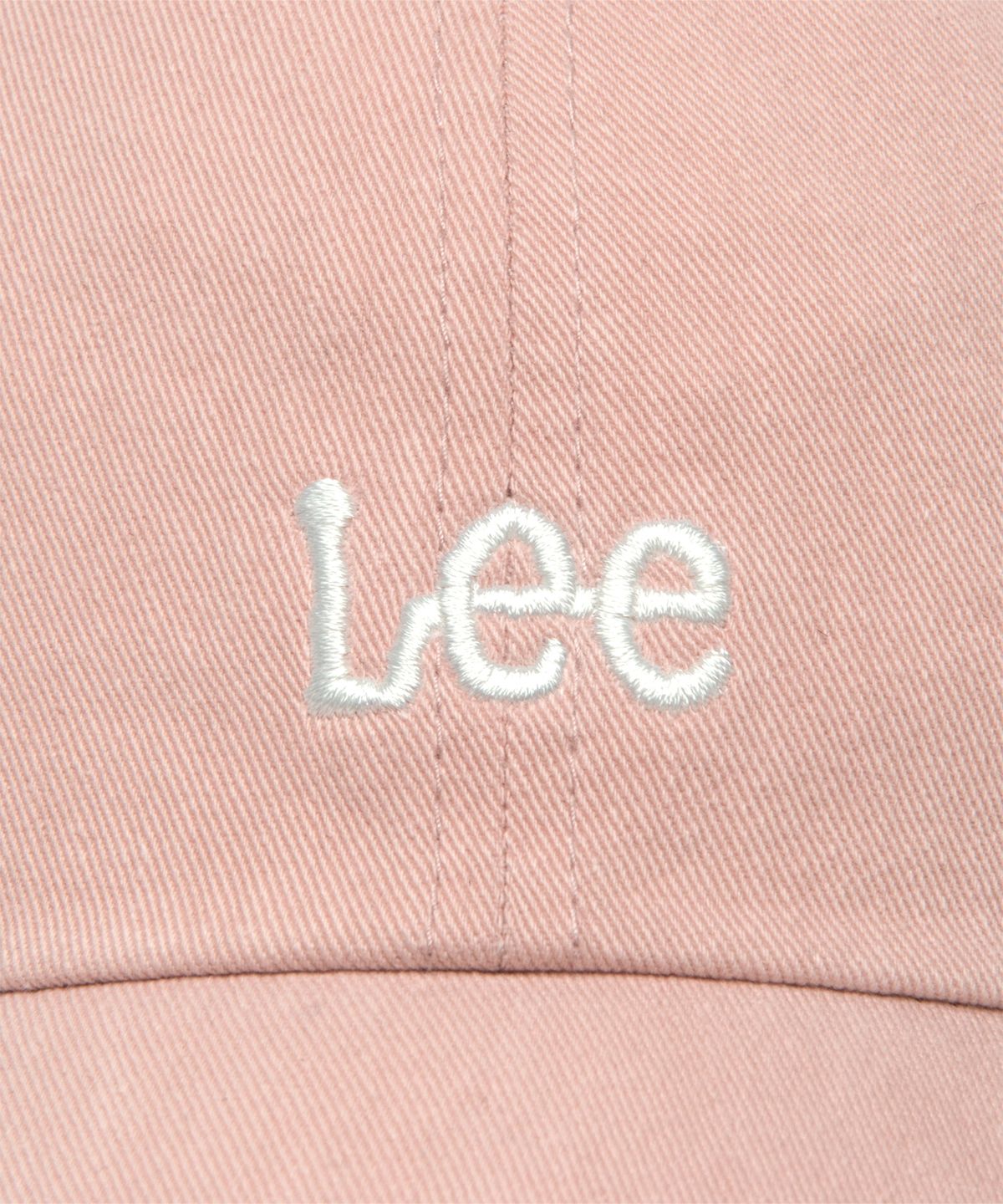 리(LEE) 스몰 트위치로고 코튼 커브 볼캡 핑크